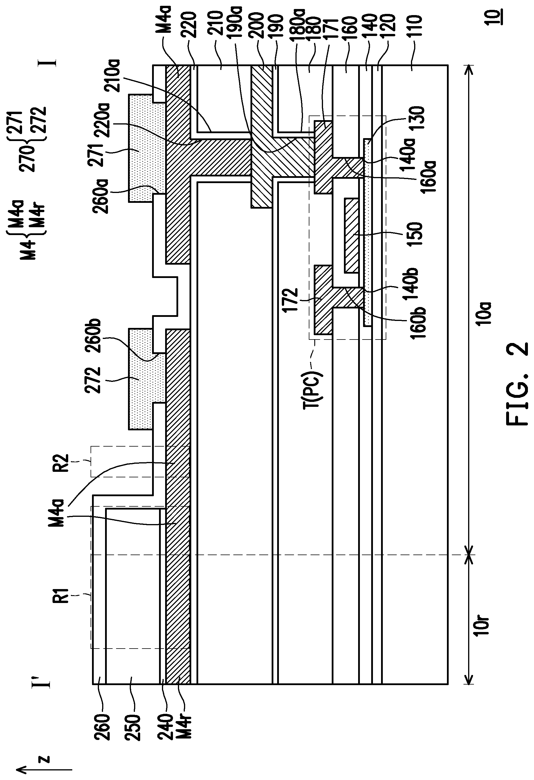 Patent US12310110 Figure 2 – Pixel array substrate