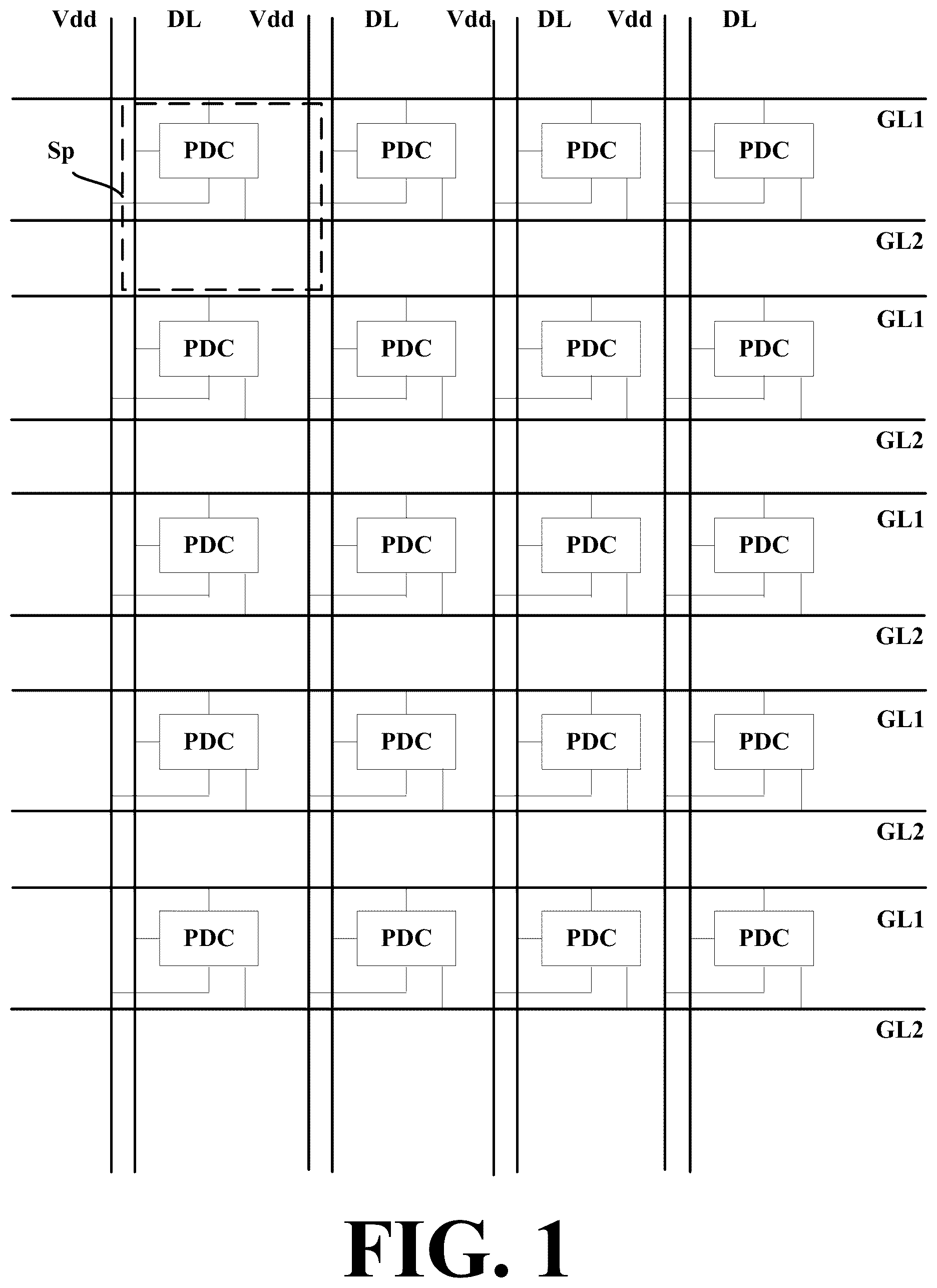 Patent US12310115 — Array substrate and display apparatus — Figure 1