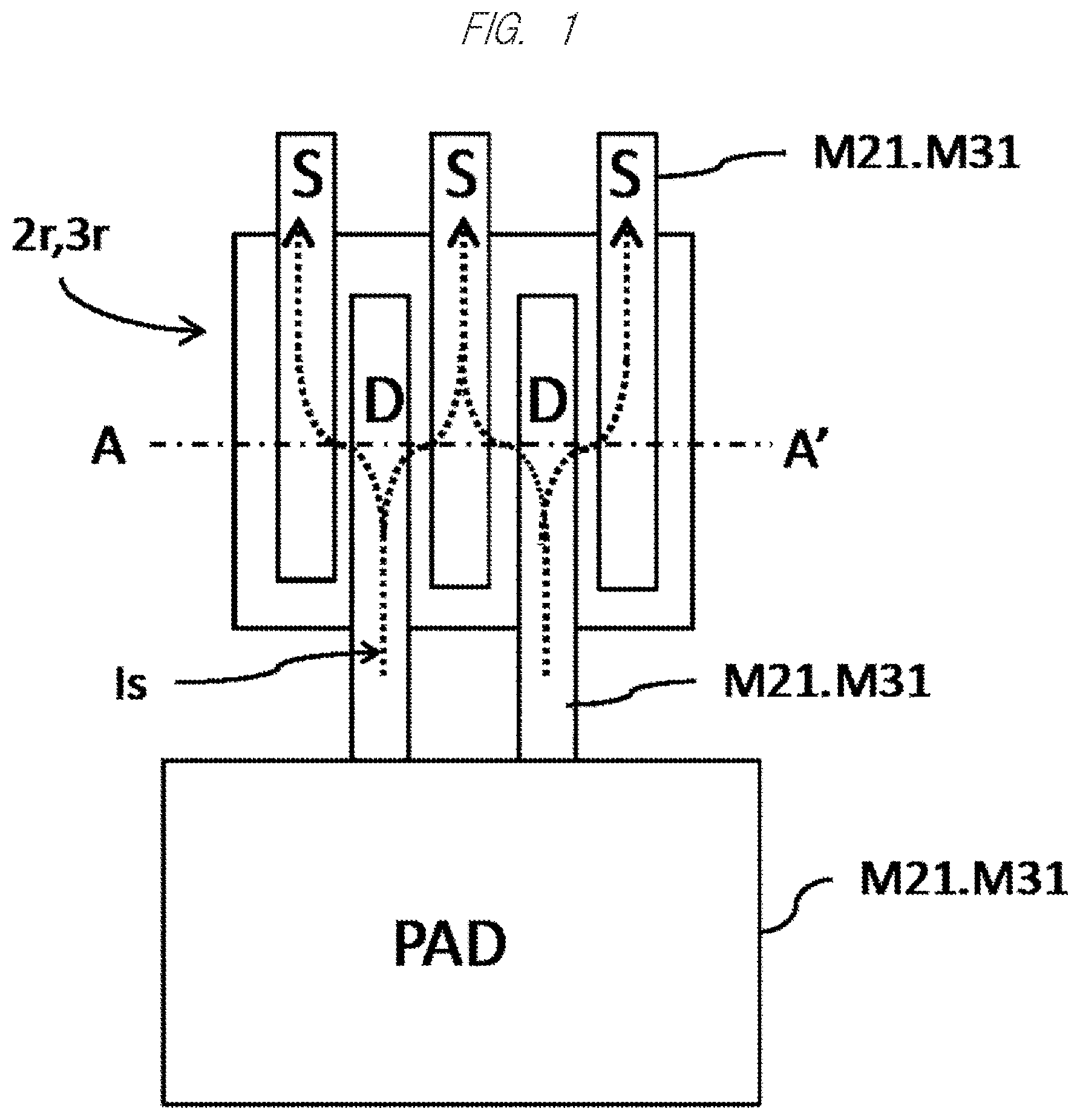Patent US12310118 Figure 1 – Semiconductor device