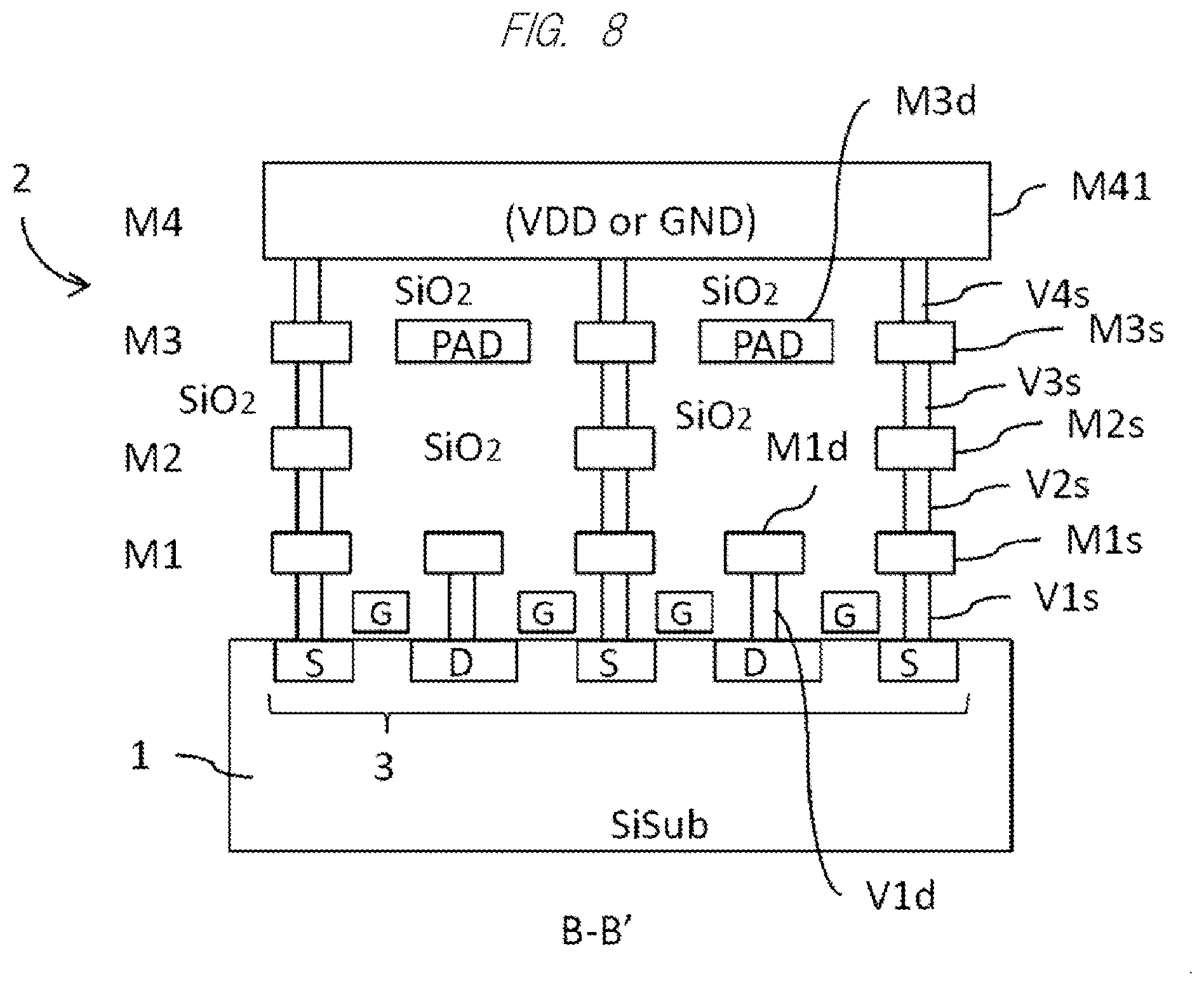 Patent US12310118 Figure 8 – Semiconductor device