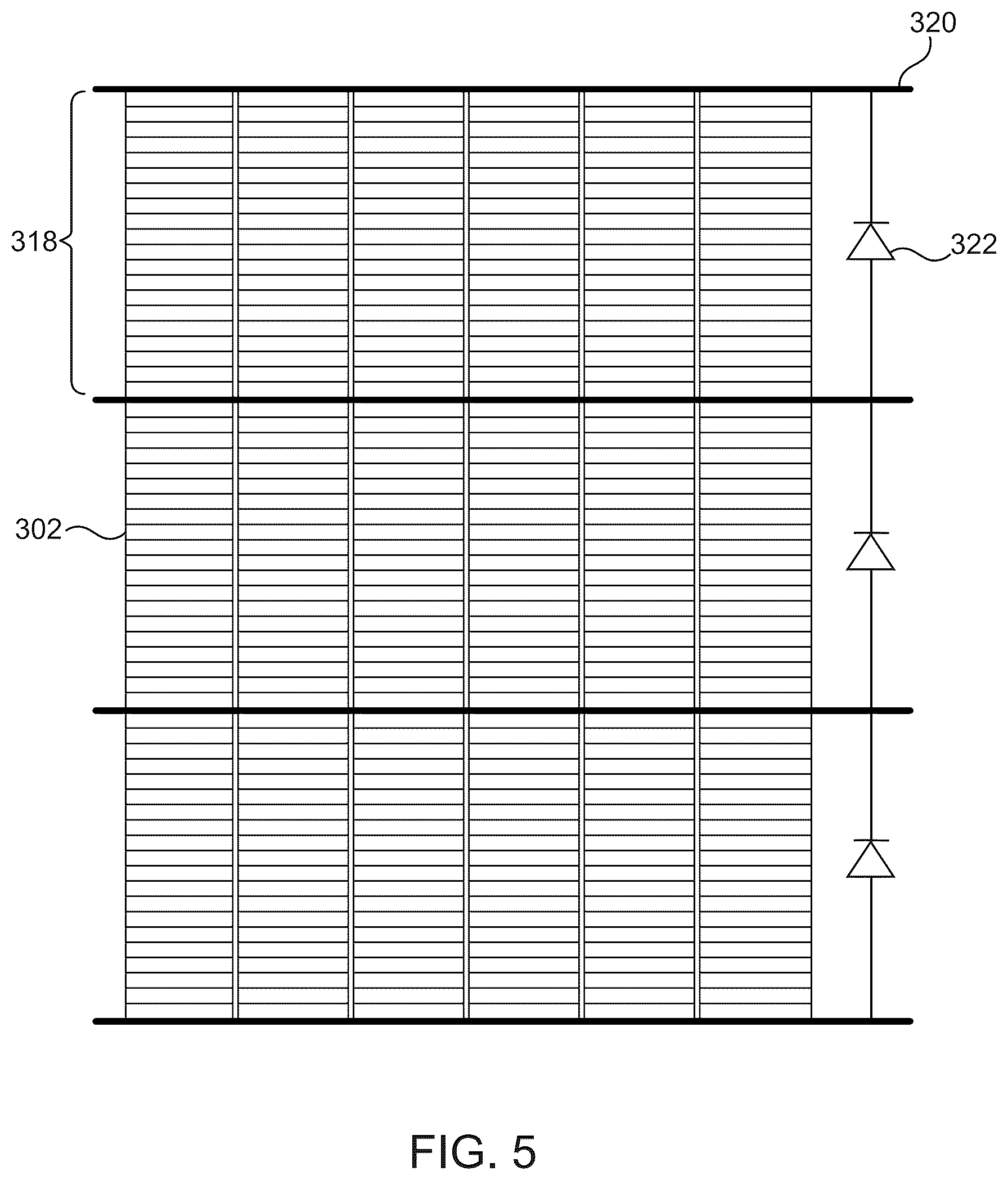 Patent US12310122 Figure 8 – Interconnection configuration for solar module assembly