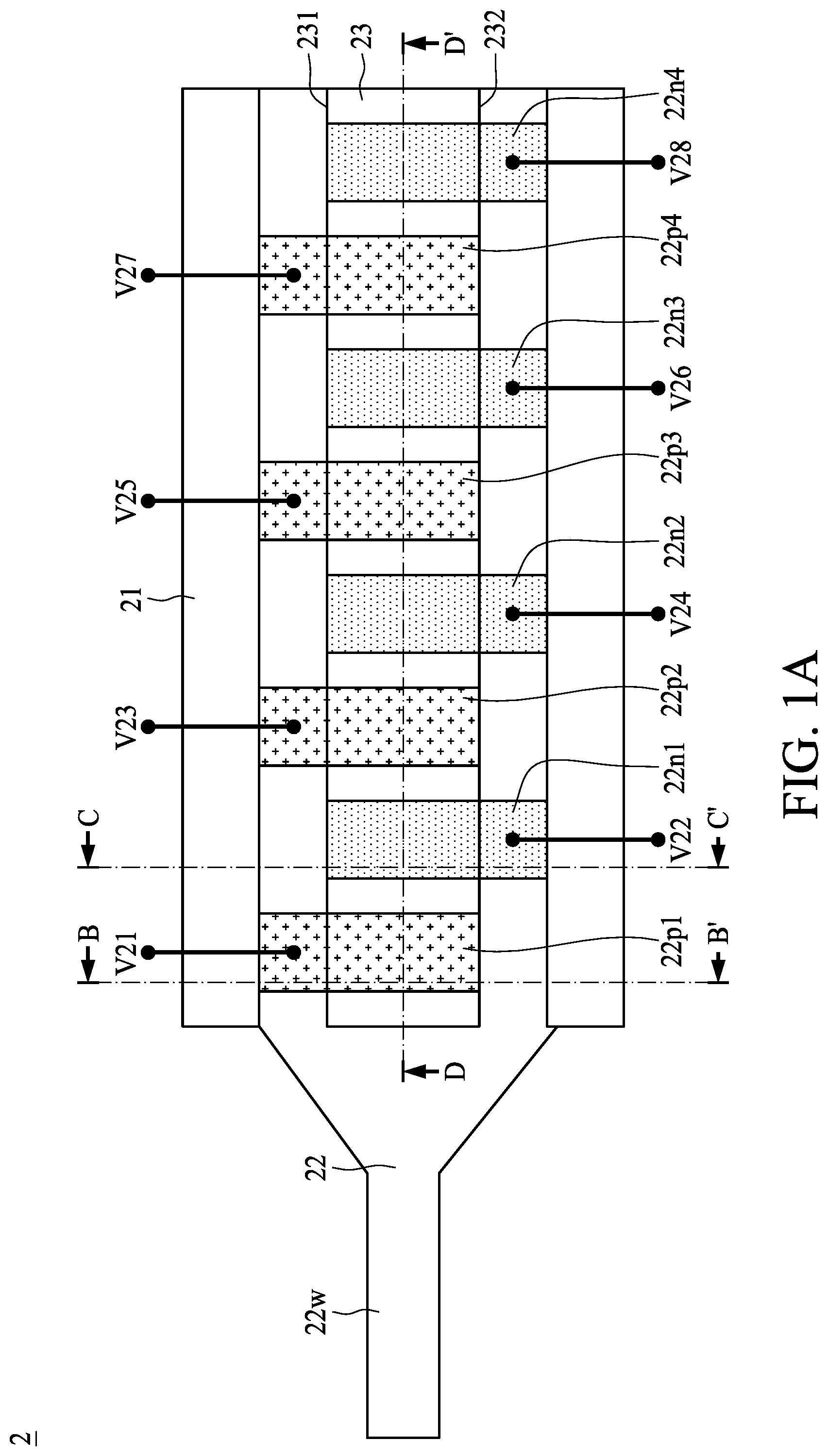 Patent US12310123 Figure 1 – Light detecting device, optical device and method of manufacturing the same