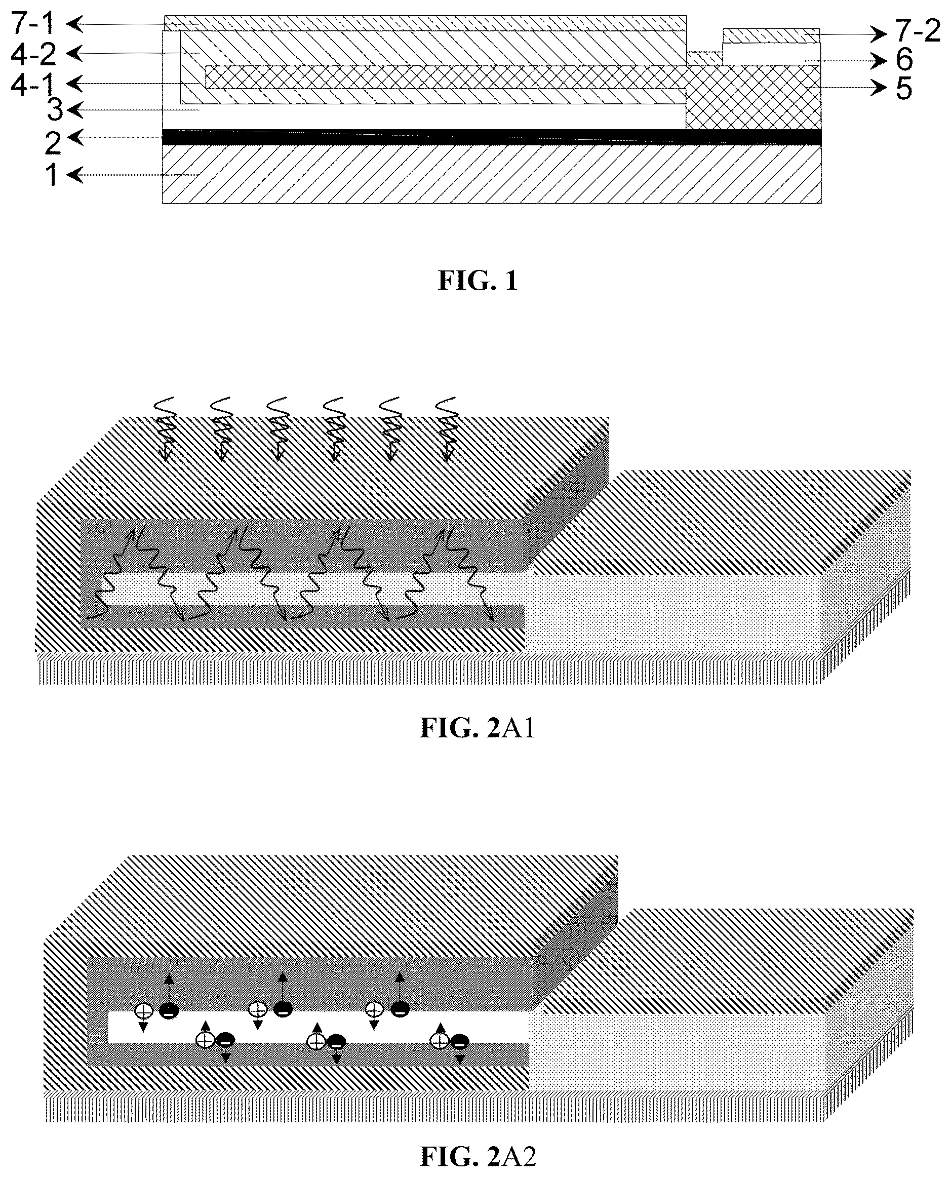Patent US12310126 Figure 1 – Infrared photodetector based on van der waals heterostructure and preparation method thereof