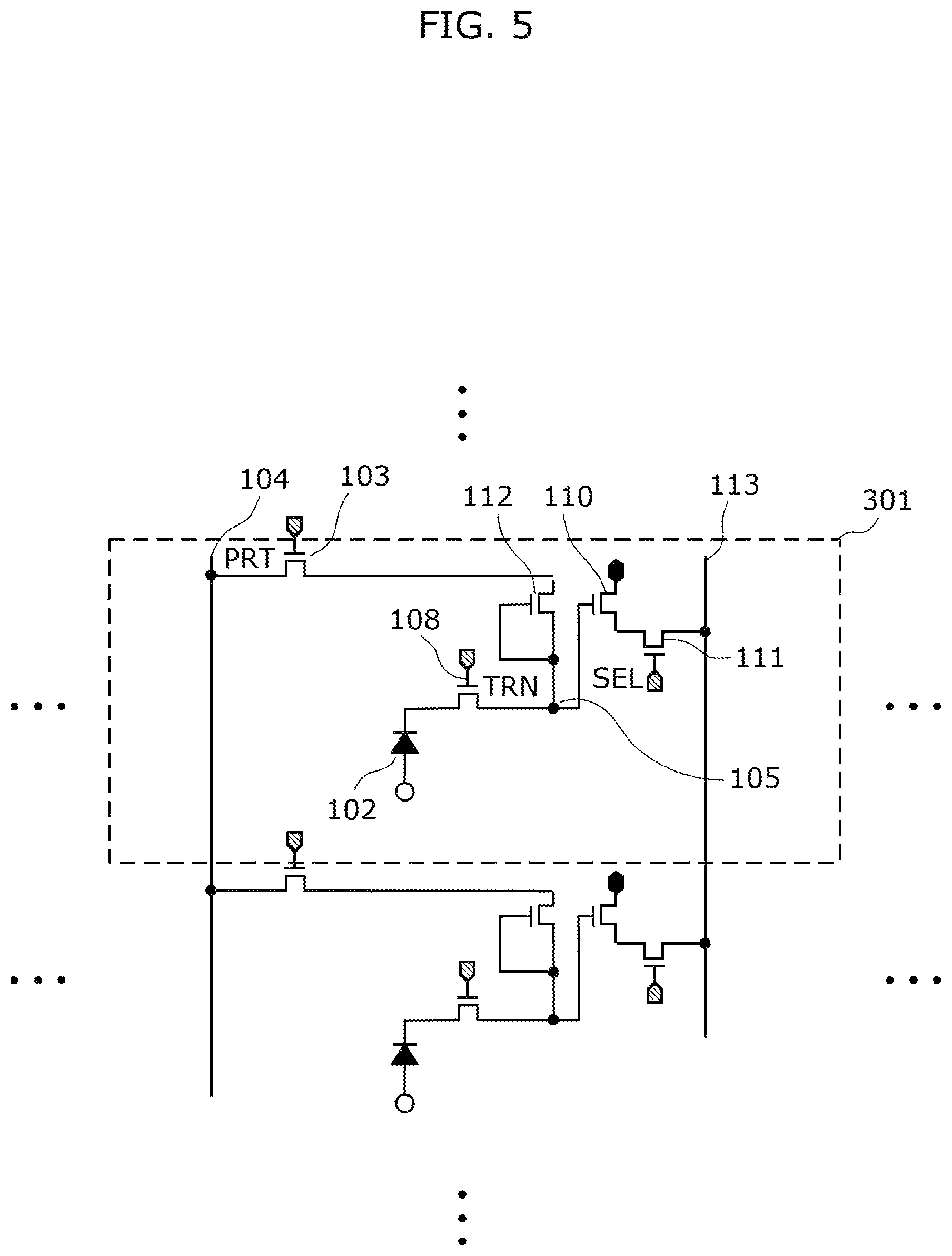 Patent US12310128 Figure 5 – Photodetector, solid-state imaging device, and distance measuring device