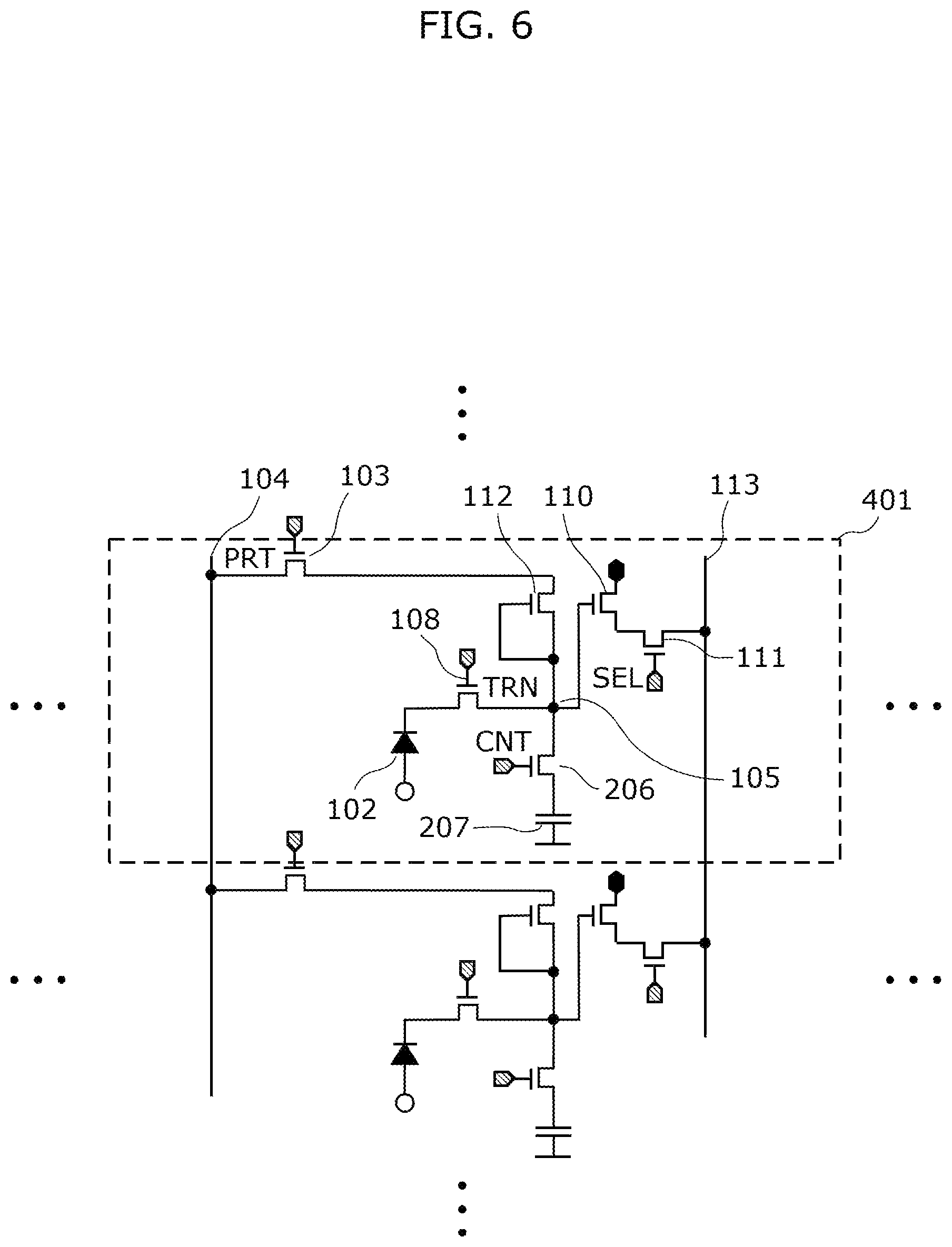 Patent US12310128 Figure 6 – Photodetector, solid-state imaging device, and distance measuring device