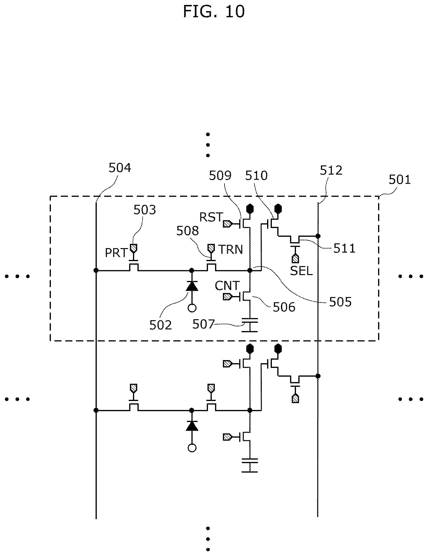 Patent US12310128 Figure 10 – Photodetector, solid-state imaging device, and distance measuring device