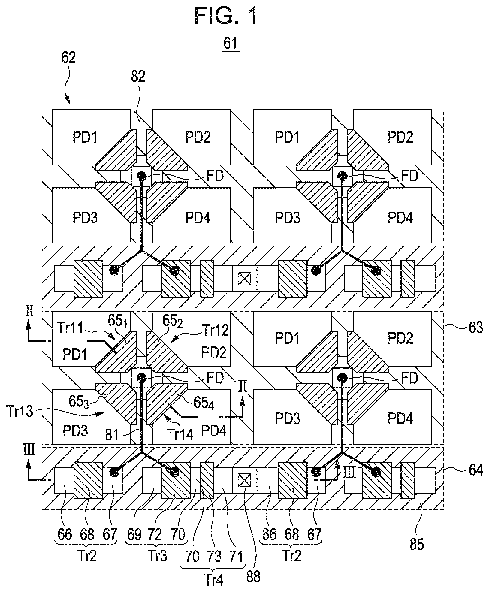 Patent US12310130 — Solid-state imaging device and method for manufacturing solid-state imaging device, and electronic device — Figure 1