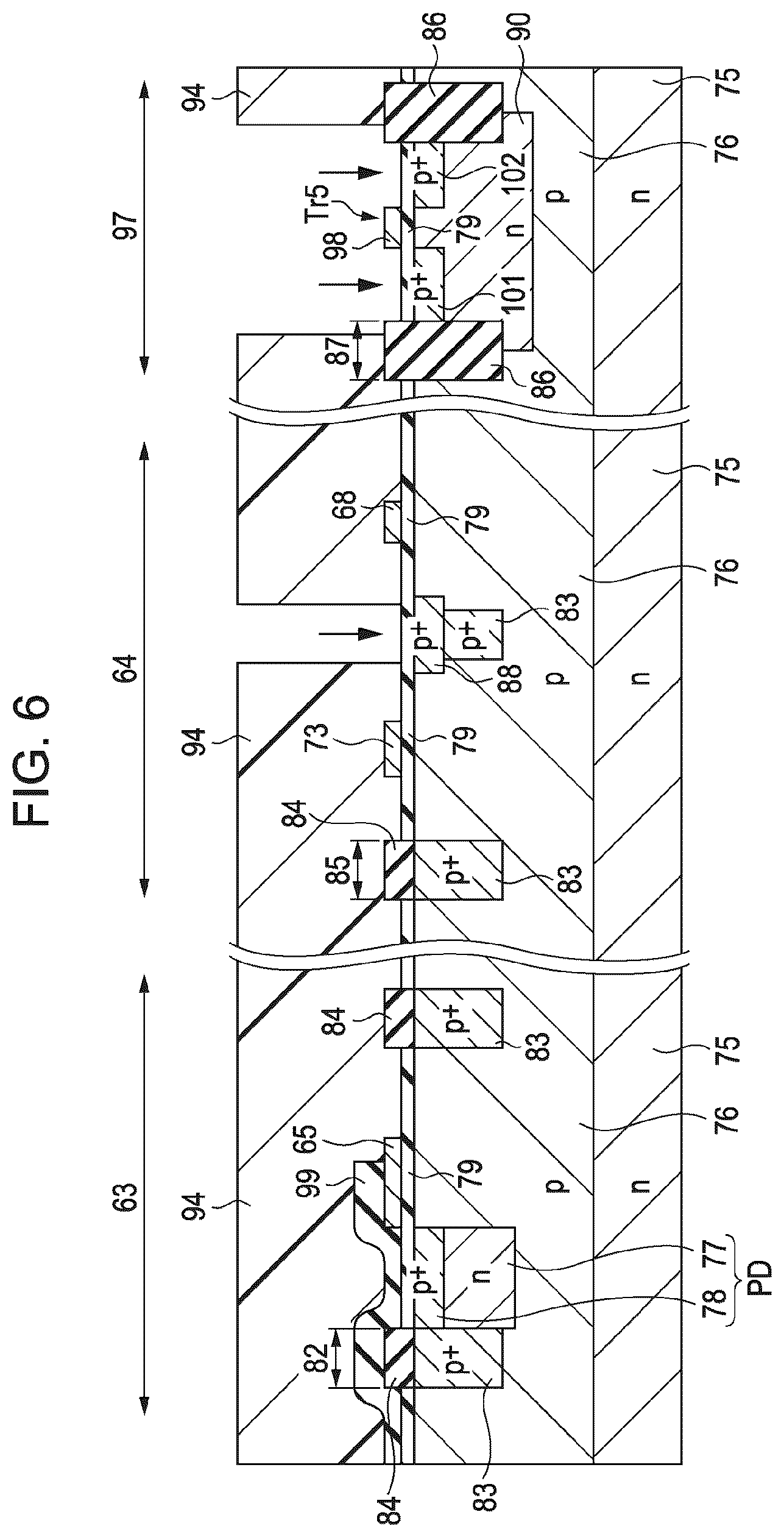 Patent US12310130 Figure 5 – Solid-state imaging device and method for manufacturing solid-state imaging device, and electronic device