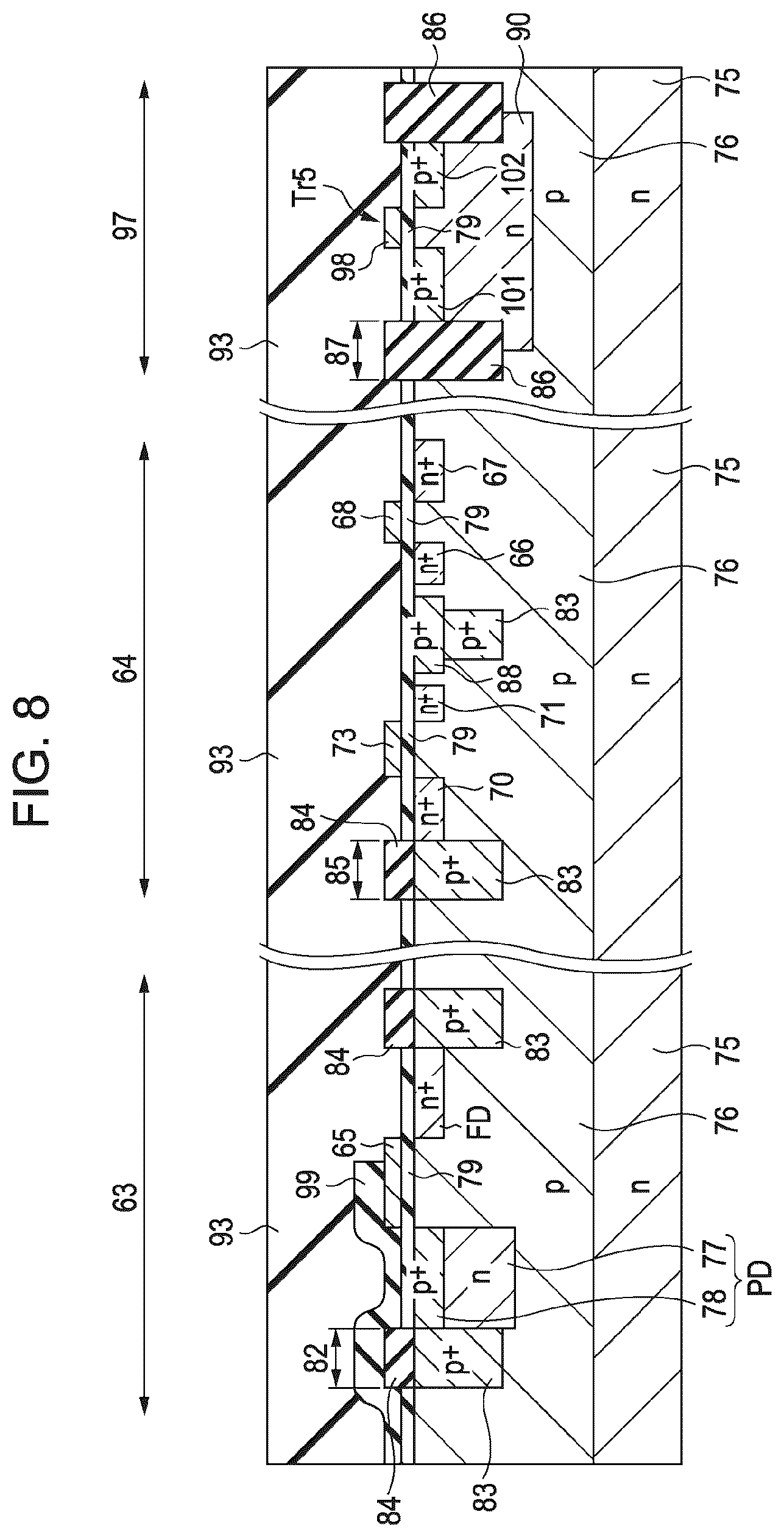 Patent US12310130 Figure 7 – Solid-state imaging device and method for manufacturing solid-state imaging device, and electronic device