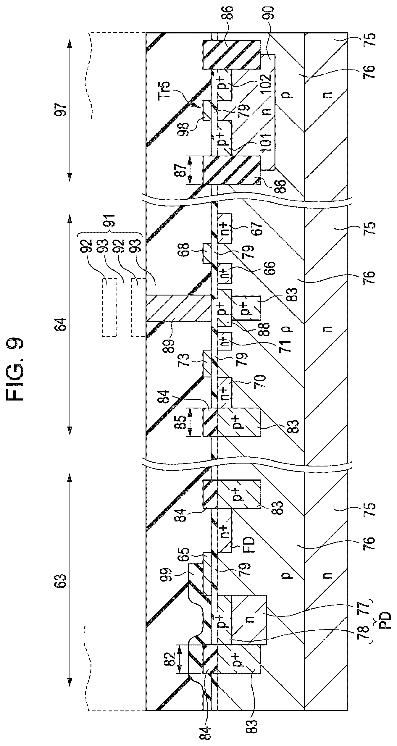 Patent US12310130 Figure 8 – Solid-state imaging device and method for manufacturing solid-state imaging device, and electronic device