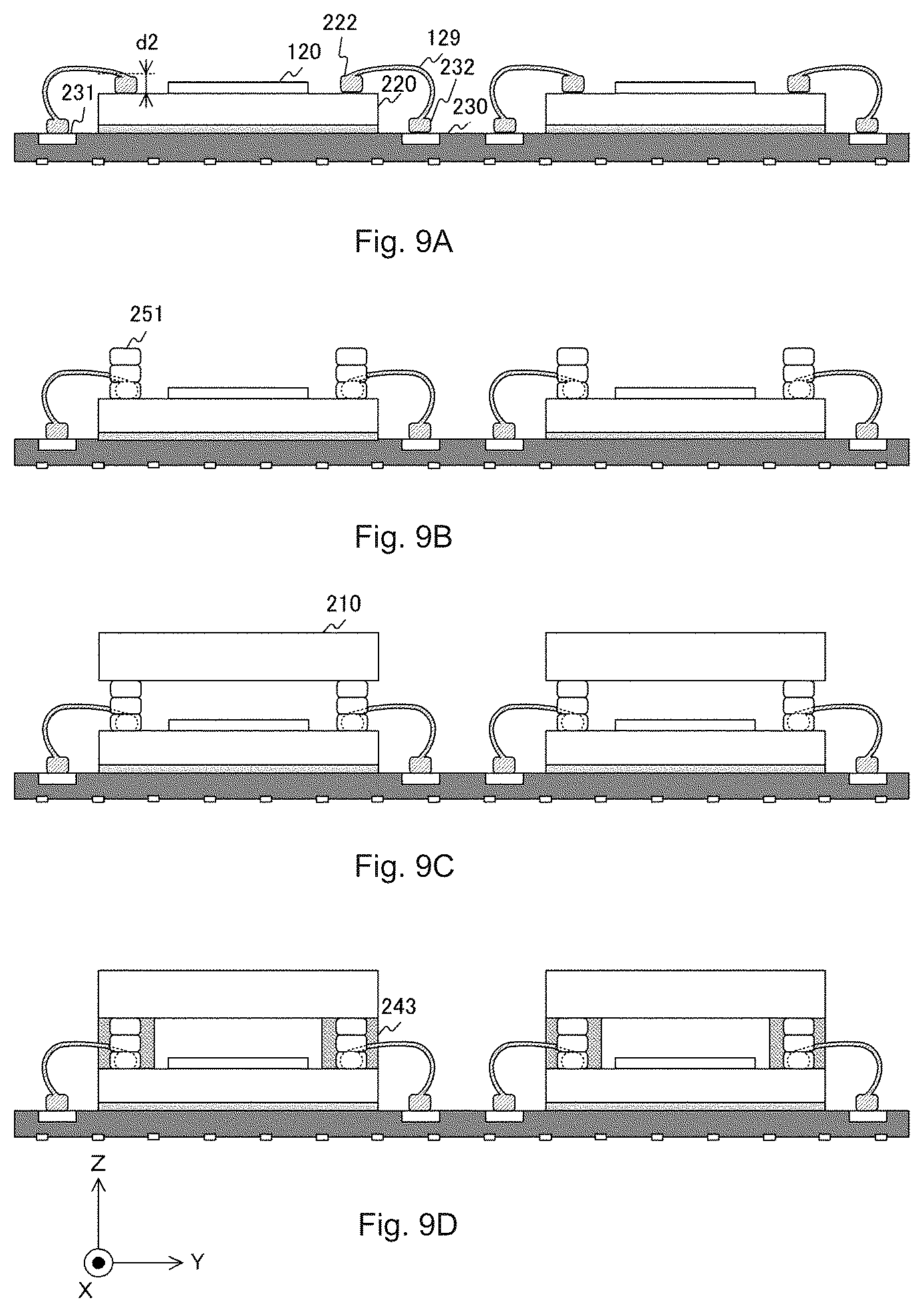 Patent US12310132 Figure 9 – Semiconductor package, semiconductor package manufacturing method, and electronic device