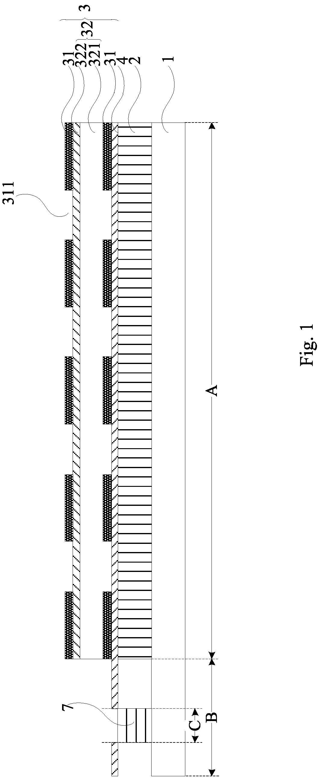 Patent US12310135 Figure 1 – Line recognition module, fabricating method thereof and display device