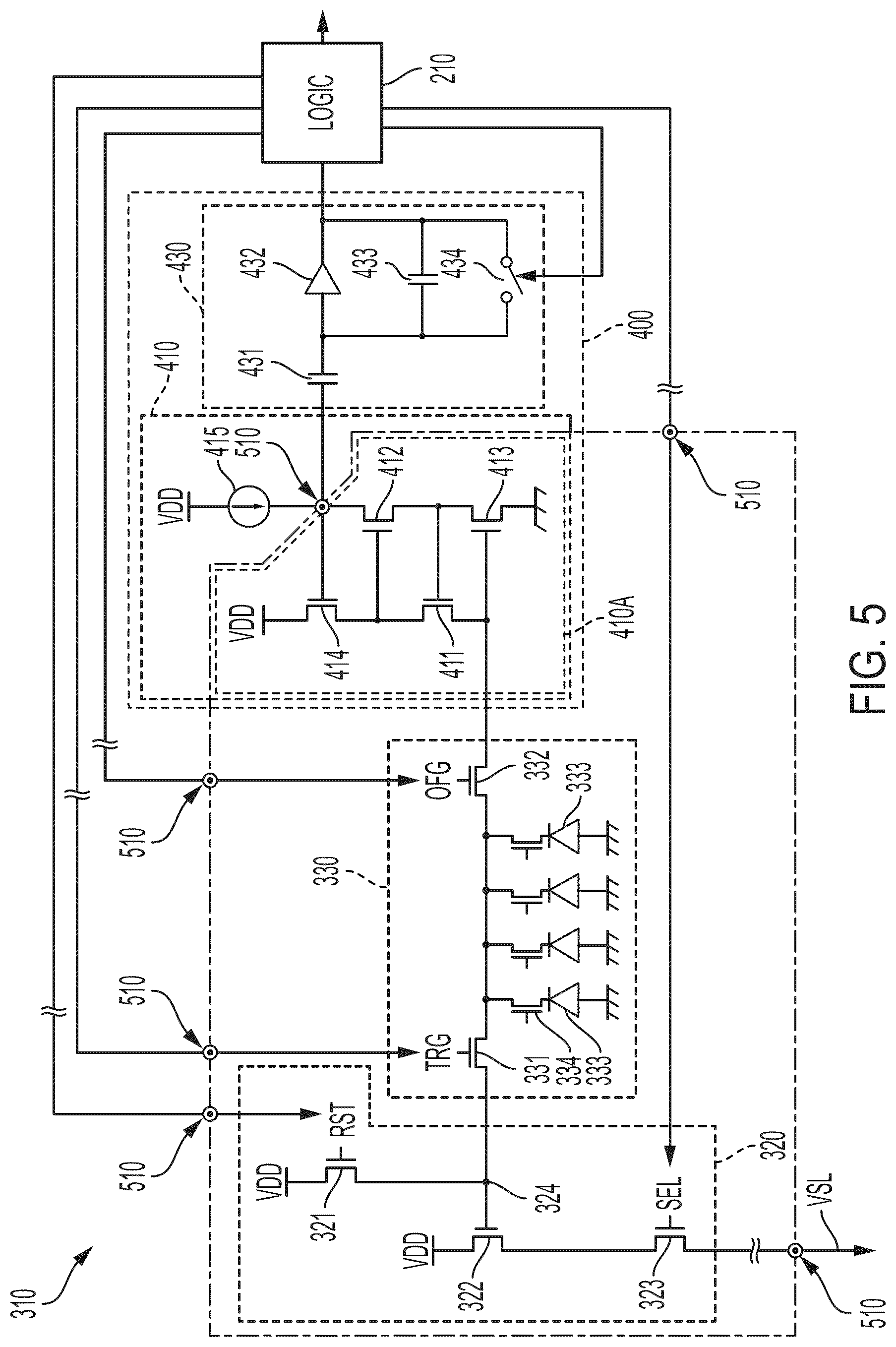 Patent US12310136 Figure 3 – Solid-state imaging device and imaging device with shared circuit elements