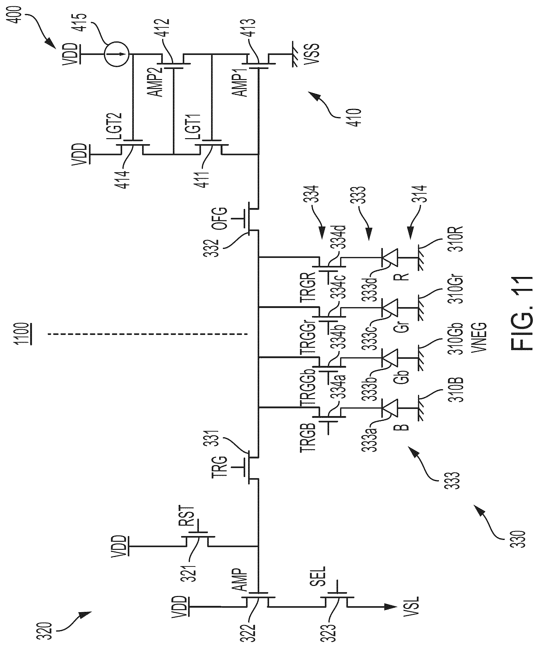 Patent US12310136 Figure 8 – Solid-state imaging device and imaging device with shared circuit elements