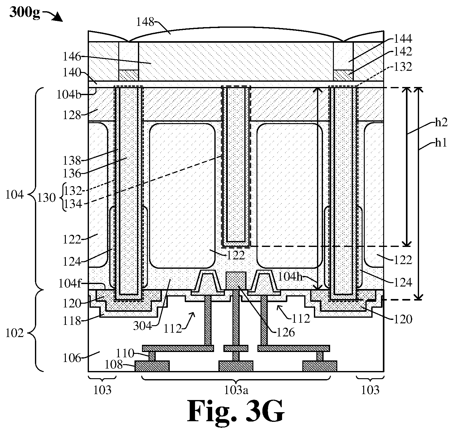 Patent US12310137 Figure 7 – Isolation structure to increase image sensor performance