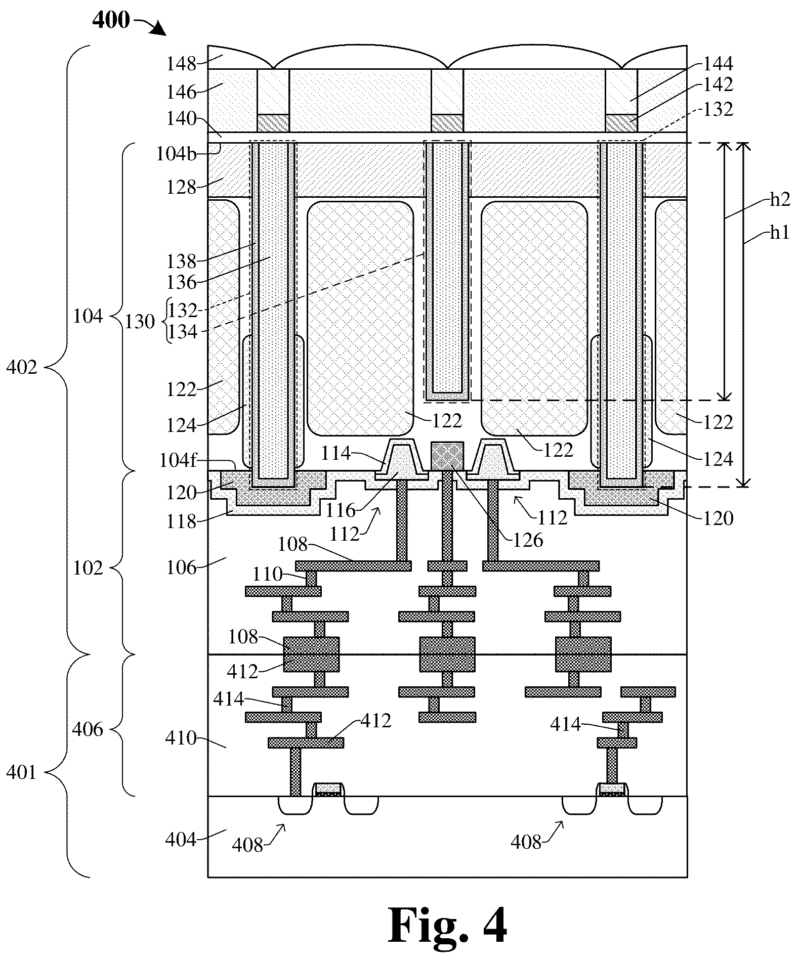 Patent US12310137 Figure 8 – Isolation structure to increase image sensor performance