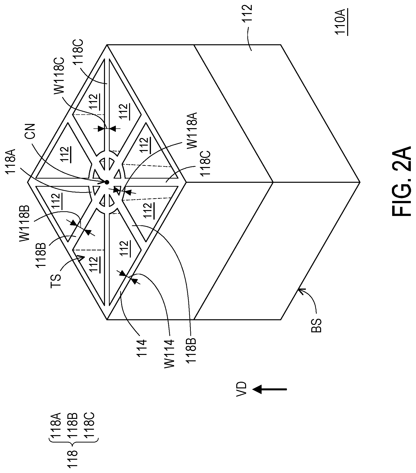 Patent US12310138 Figure 2 – Photosensor having a scattering structure comprises circular ring and peripheral patterns