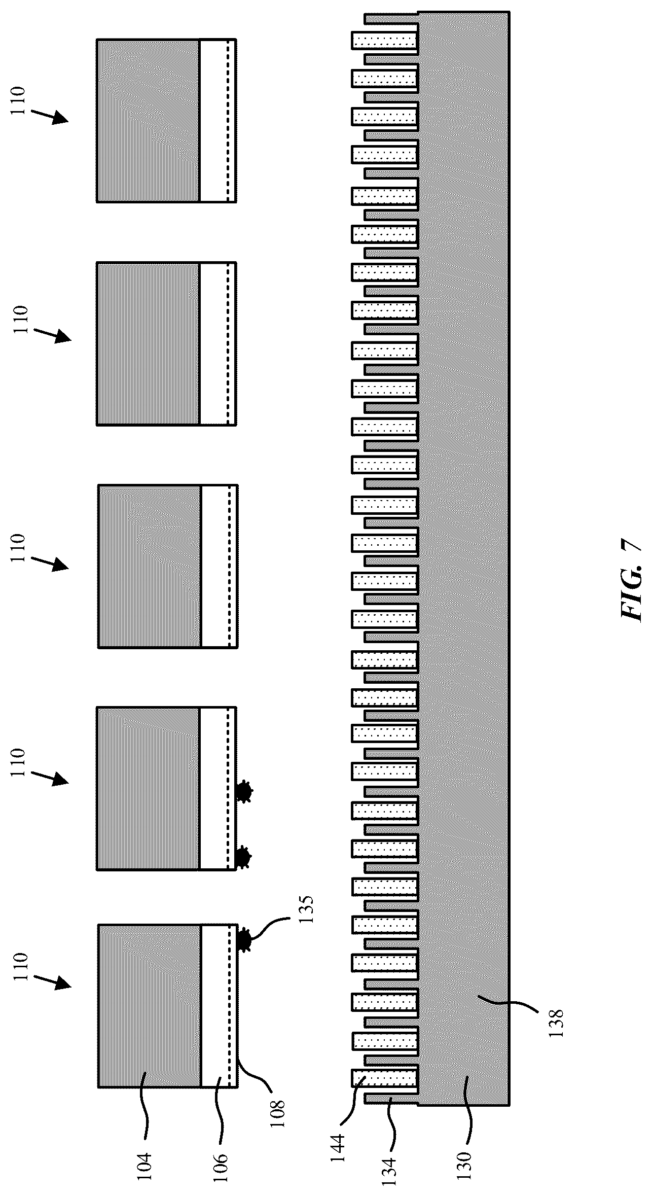 Patent US12310146 Figure 11 – Methods for die-to-wafer device layer transfer with precise control of device layer vertical position