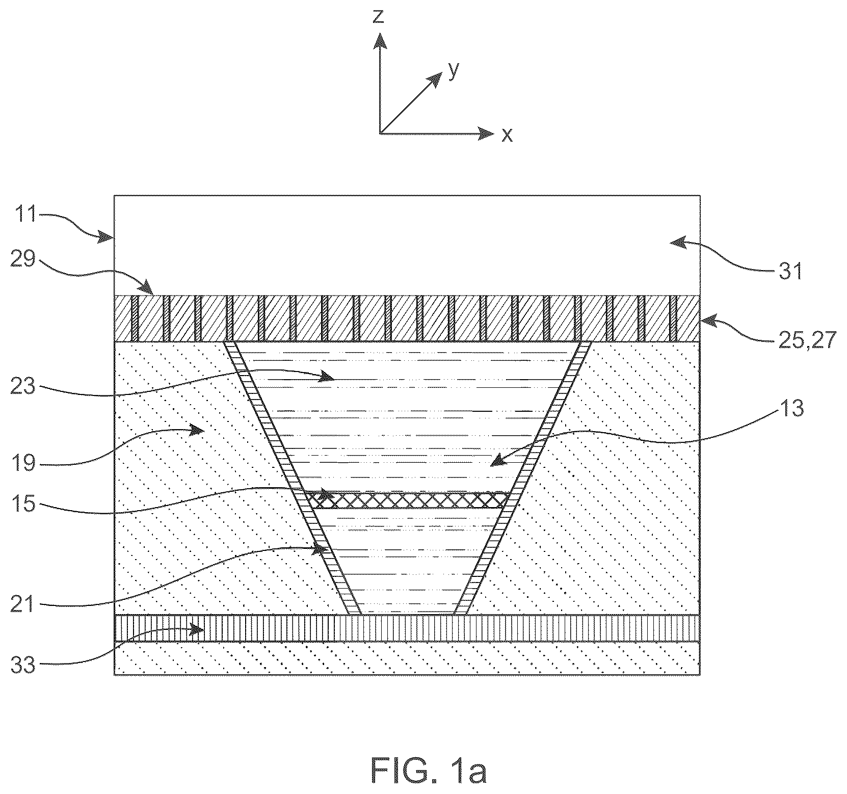 Patent US12310150 Figure 1 – Optoelectronic device having a photonic crystal structure