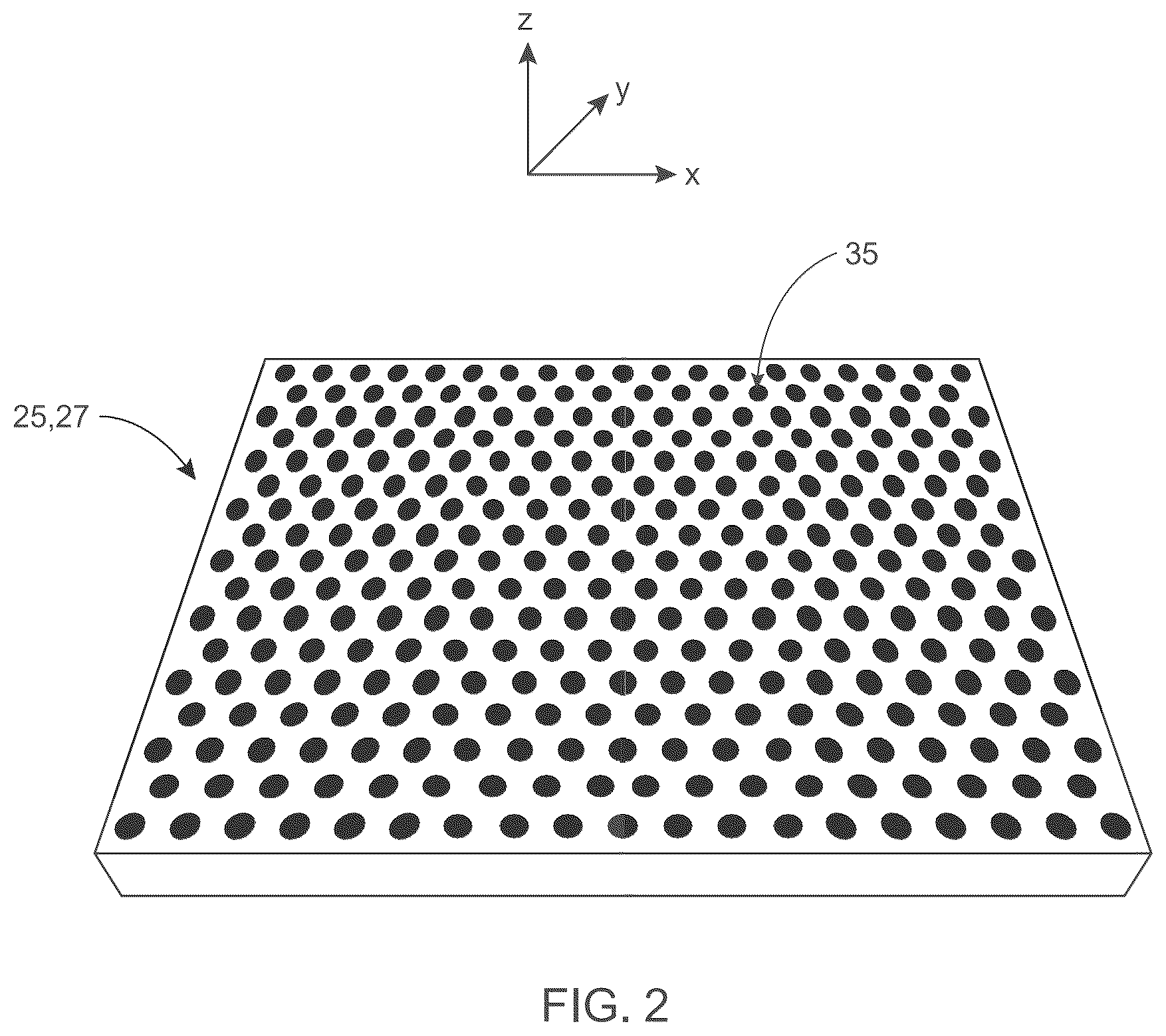 Patent US12310150 Figure 3 – Optoelectronic device having a photonic crystal structure