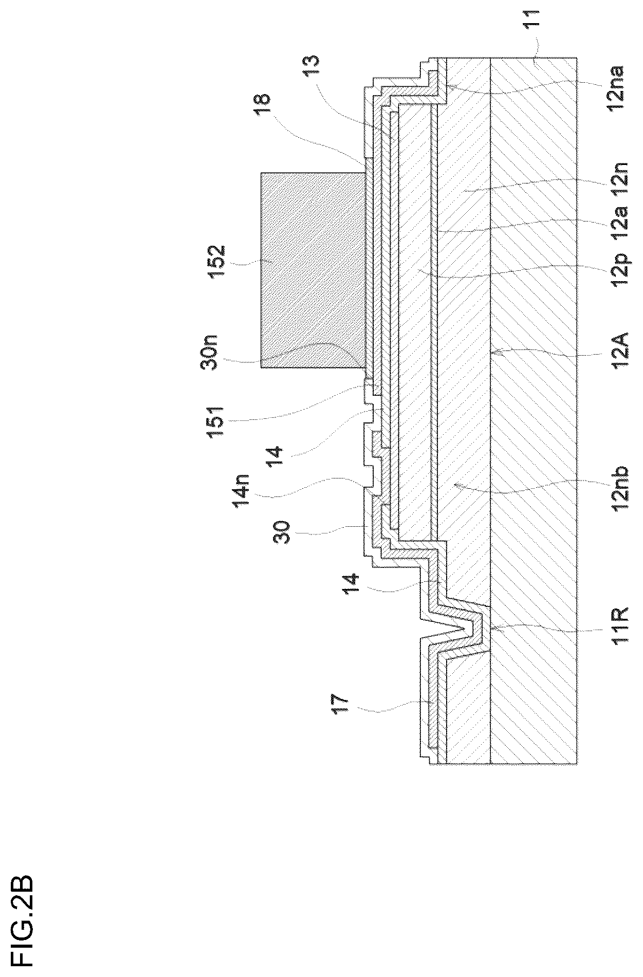Patent US12310152 Figure 3 – Light emitting element including substrate, emission parts, insulation layer, and electrodes