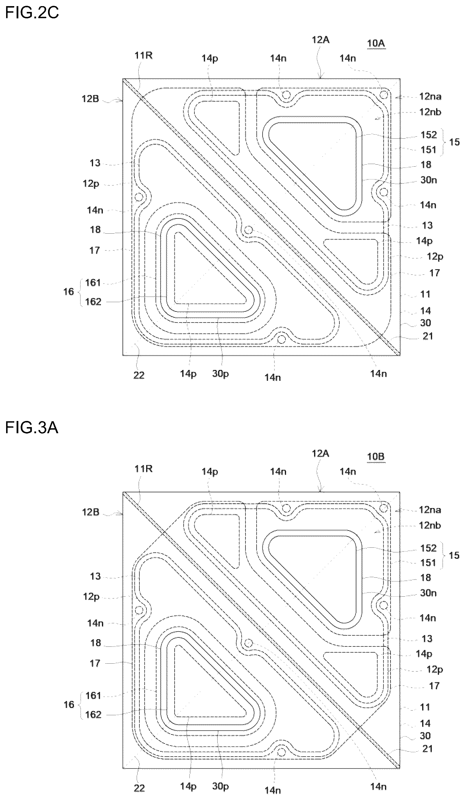 Patent US12310152 Figure 4 – Light emitting element including substrate, emission parts, insulation layer, and electrodes