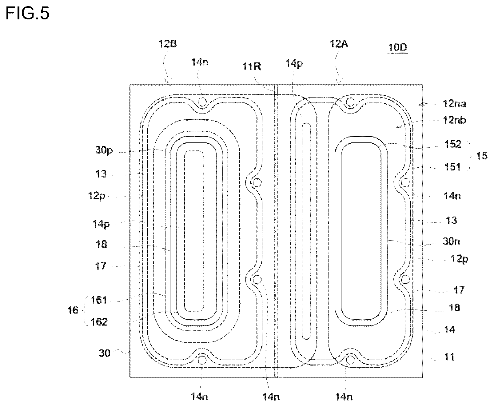 Patent US12310152 Figure 9 – Light emitting element including substrate, emission parts, insulation layer, and electrodes
