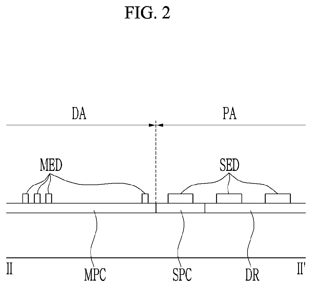 Patent US12310157 Figure 2 – Transparent display device and tiled display device including the same
