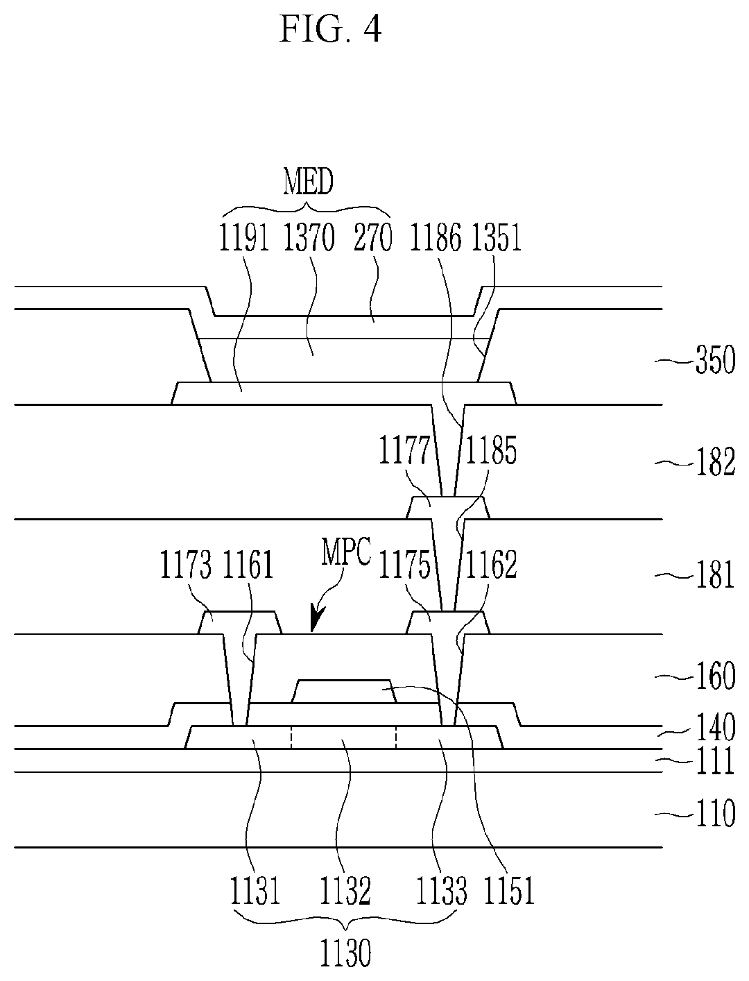 Patent US12310157 Figure 4 – Transparent display device and tiled display device including the same