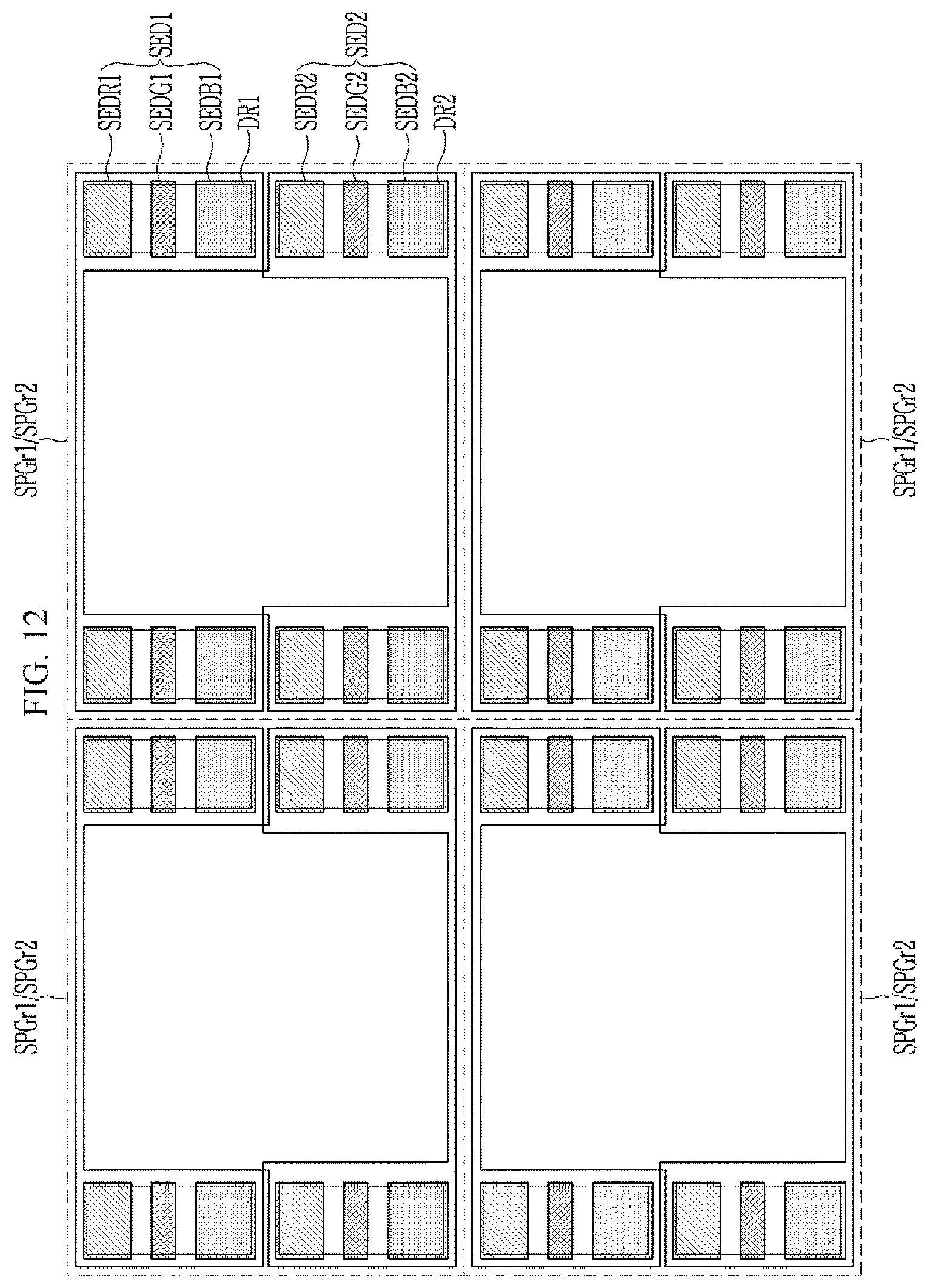 Patent US12310157 Figure 12 – Transparent display device and tiled display device including the same