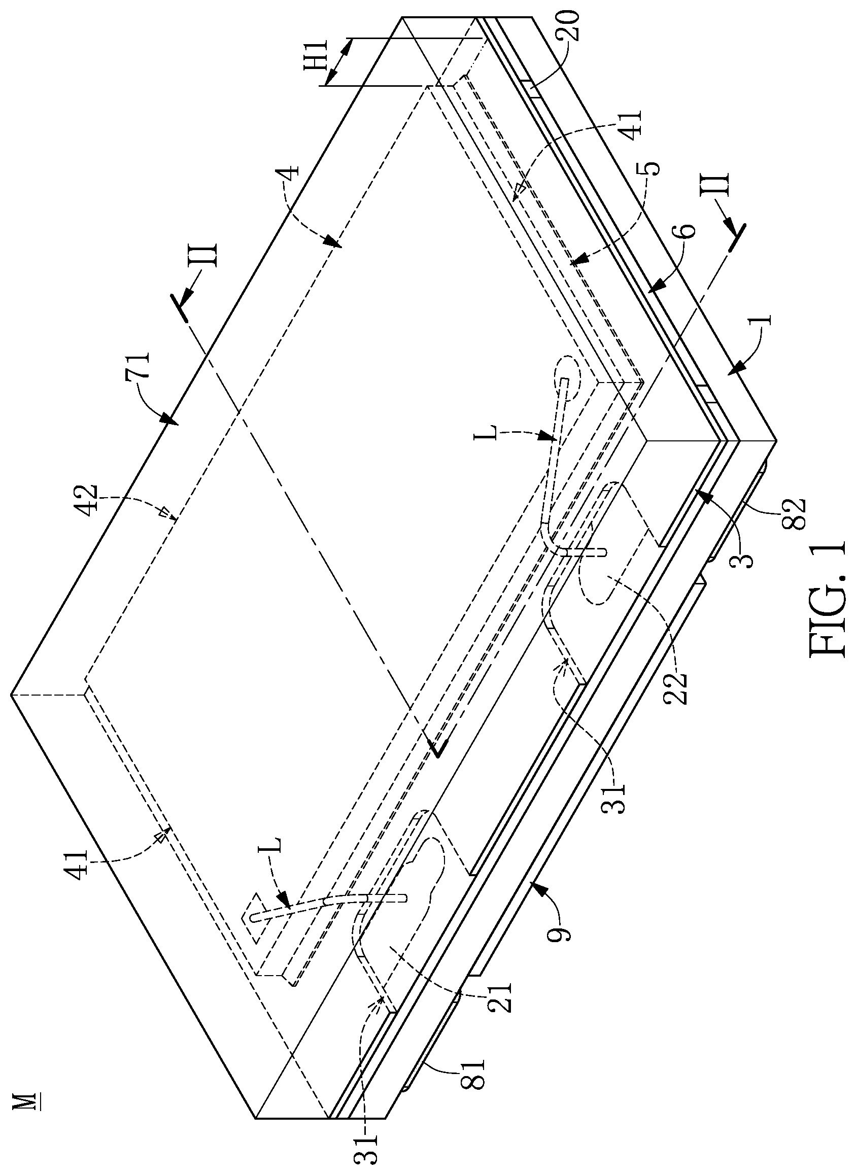 Patent US12310158 — Optoelectronic package structure — Figure 1
