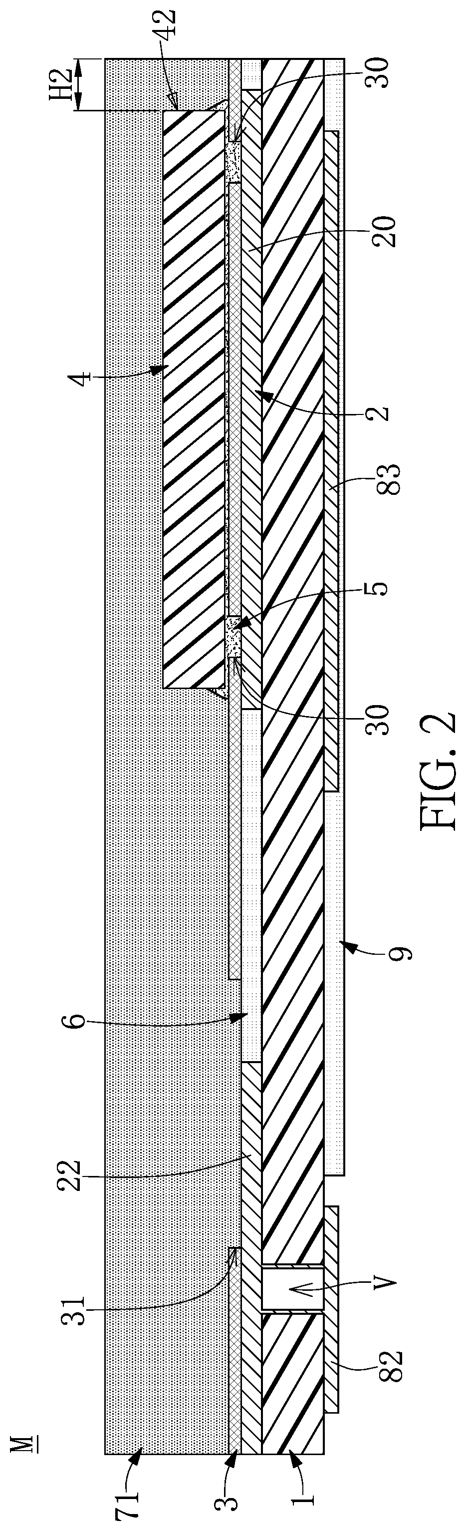 Patent US12310158 Figure 2 – Optoelectronic package structure