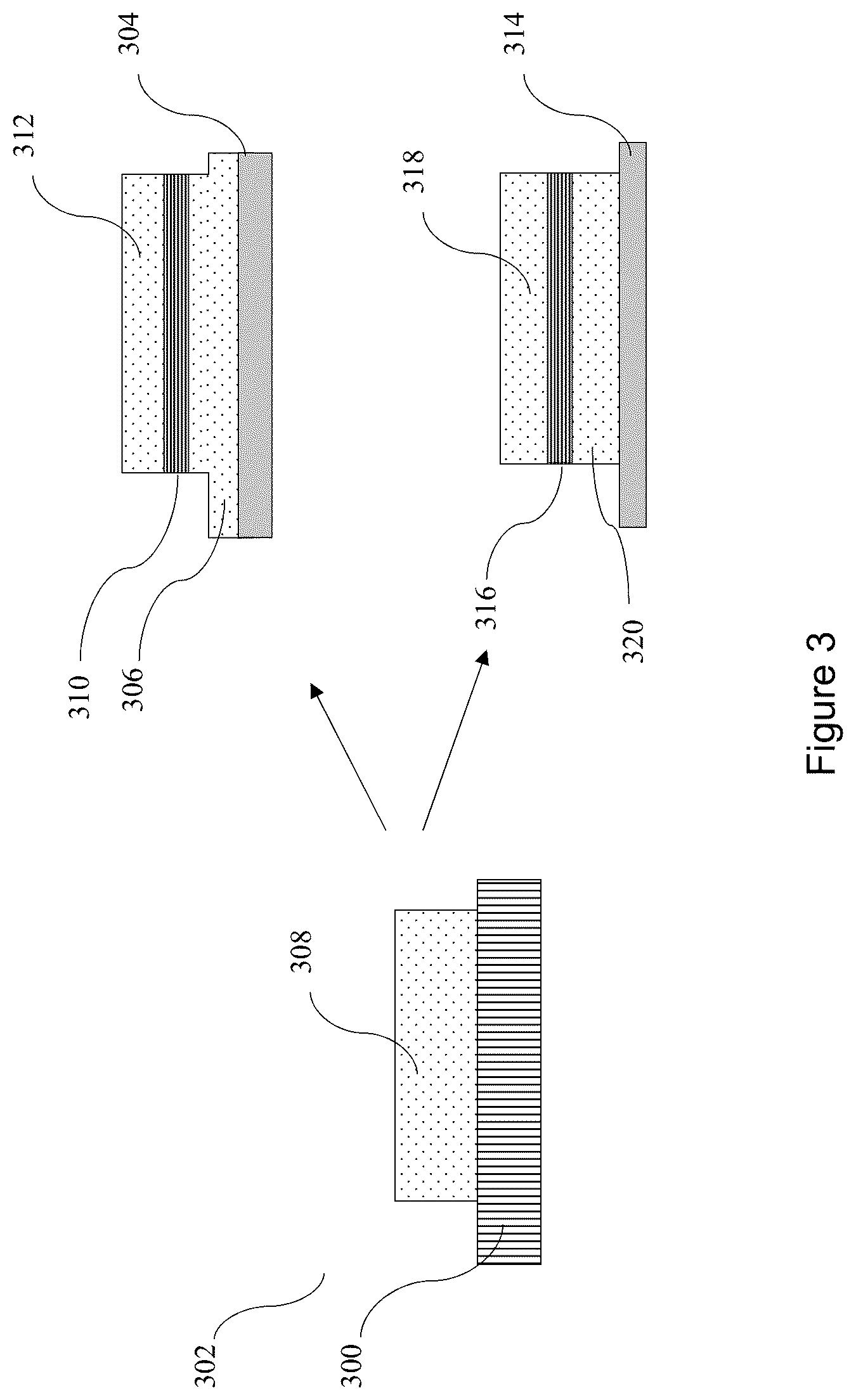 Patent US12310159 Figure 3 – Integrated structure for an optoelectronic device and method of fabricating the same
