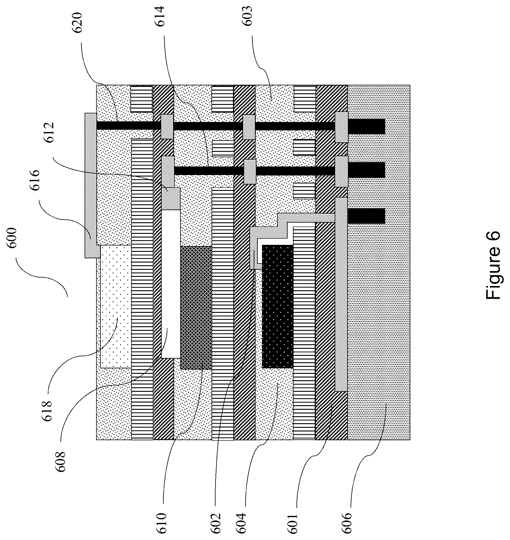 Patent US12310159 Figure 6 – Integrated structure for an optoelectronic device and method of fabricating the same