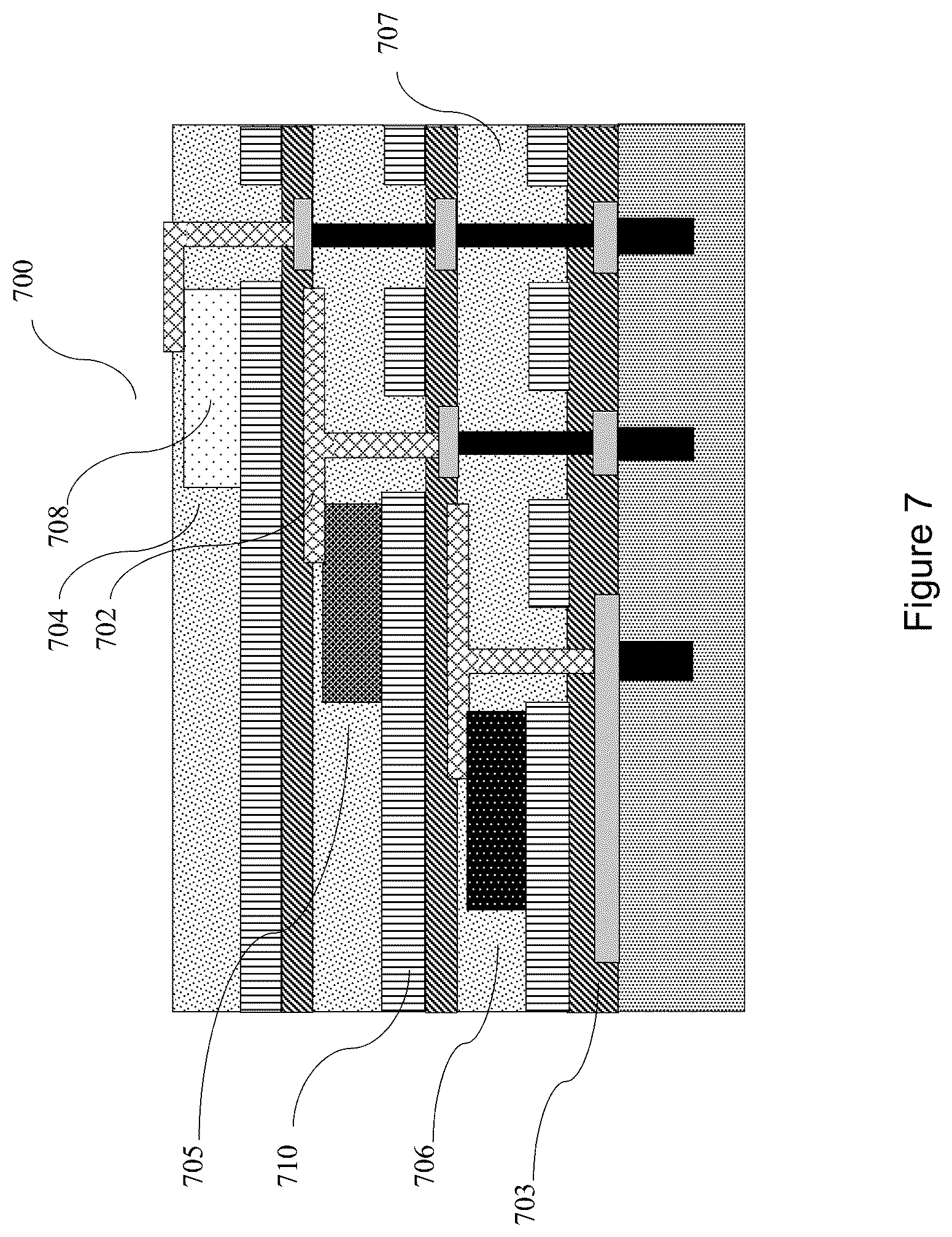 Patent US12310159 Figure 7 – Integrated structure for an optoelectronic device and method of fabricating the same