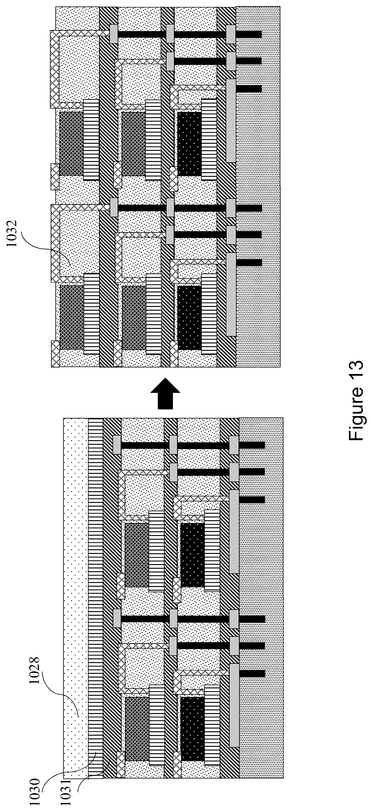 Patent US12310159 Figure 13 – Integrated structure for an optoelectronic device and method of fabricating the same