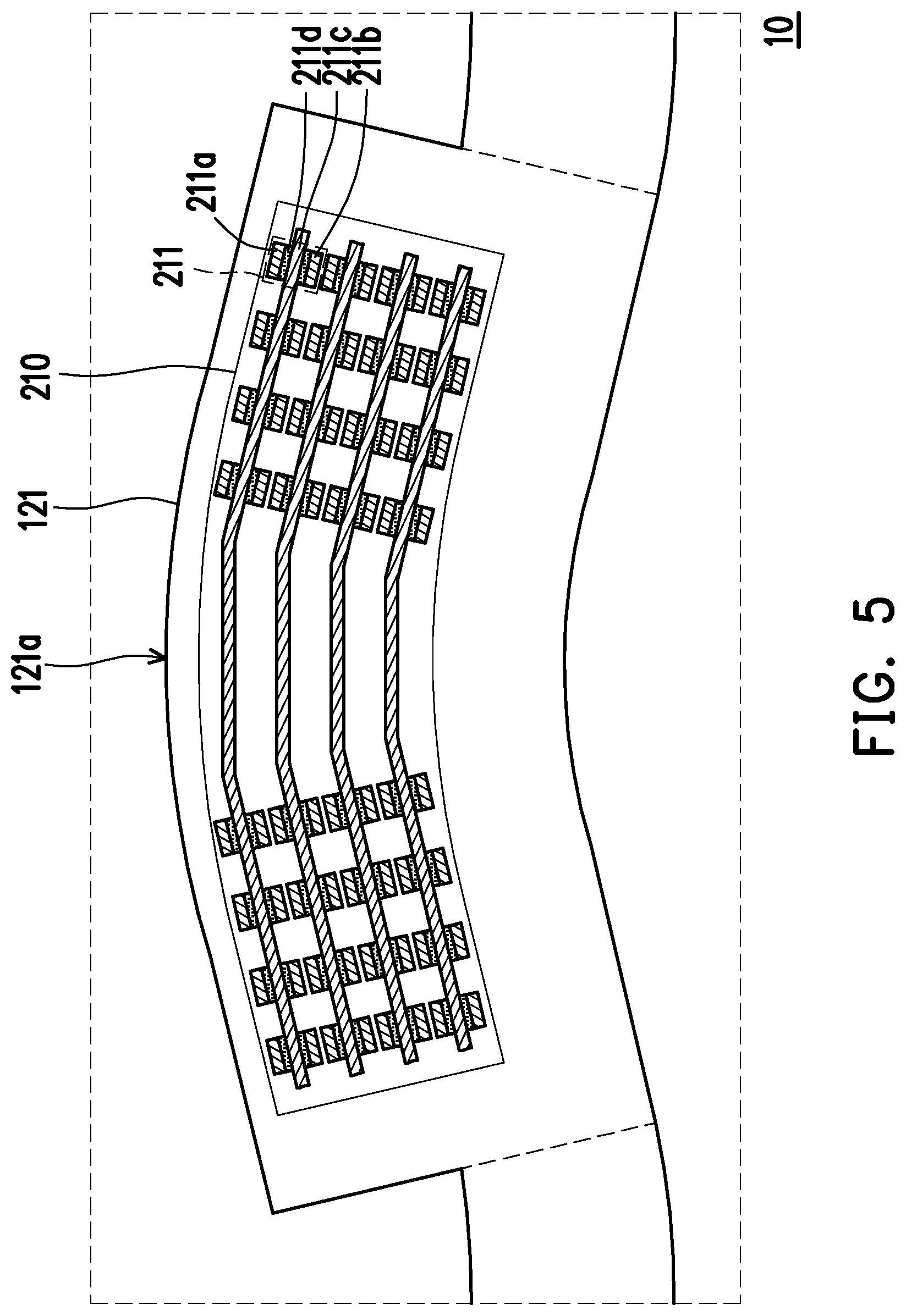 Patent US12310160 Figure 5 – Stretchable pixel array substrate