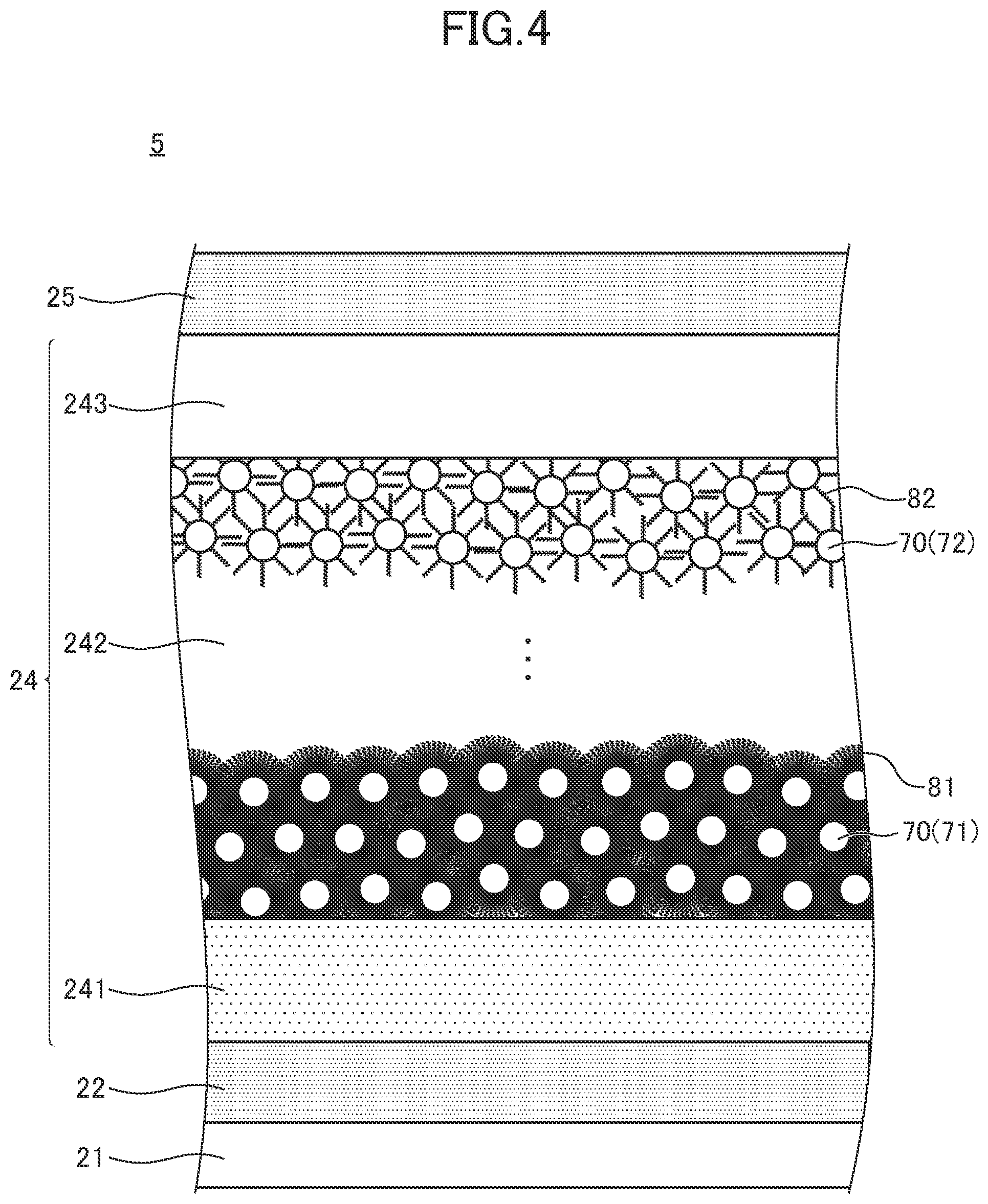 Patent US12310164 Figure 3 – Light-emitting element including luminous quantum dots and non-luminous quantum dots, display device including light-emitting element thereof, and method of manufacturing light- emitting element thereof