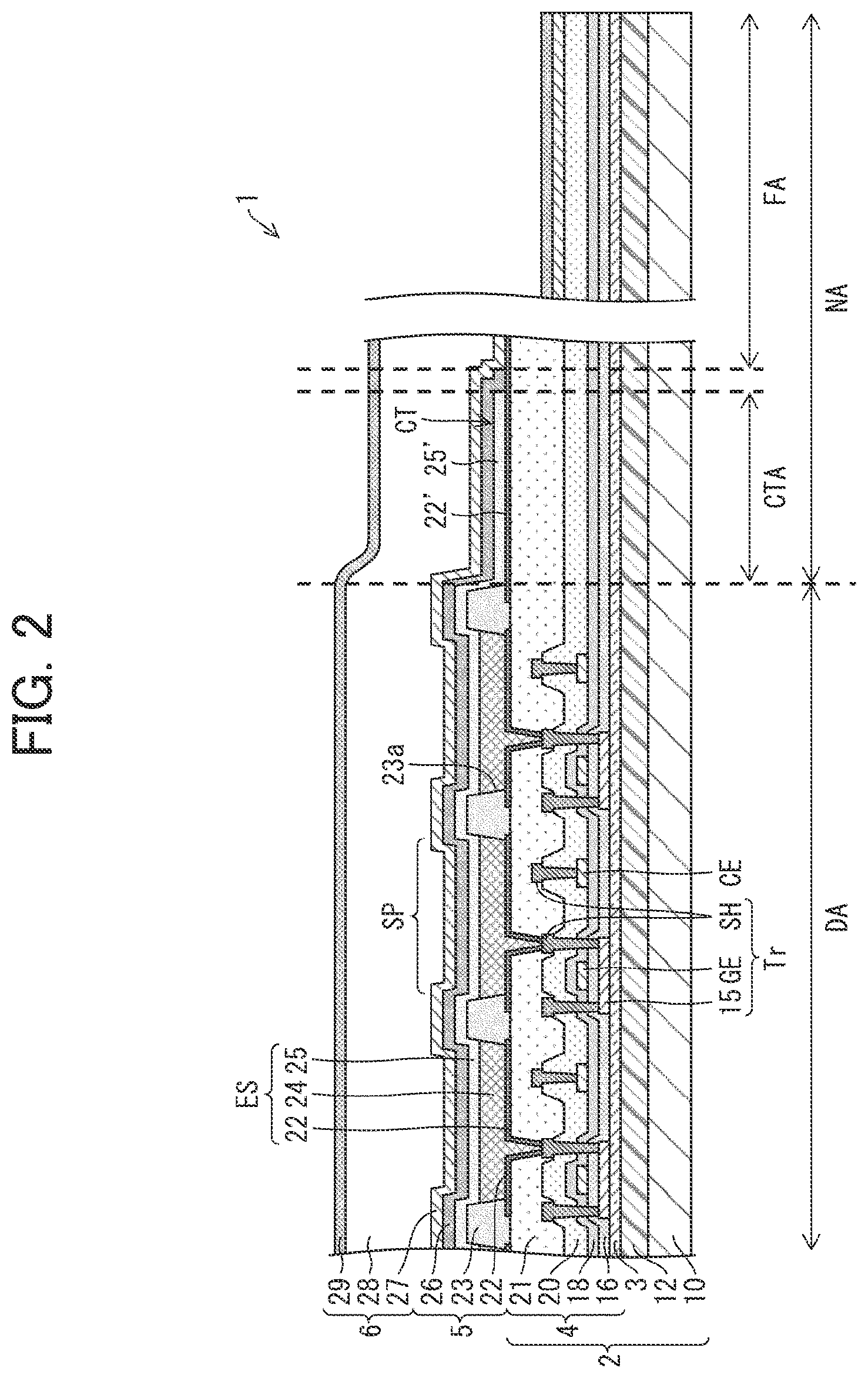 Patent US12310168 Figure 2 – Display device