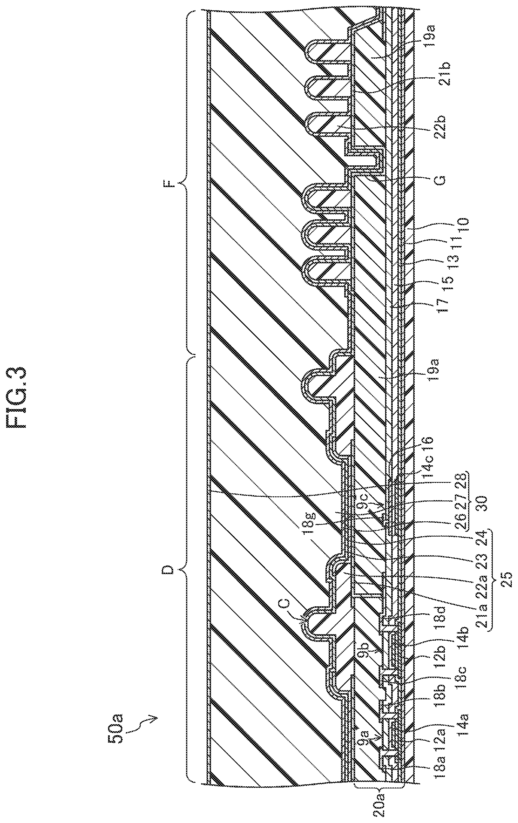 Patent US12310169 Figure 3 – Display device and method of manufacturing same