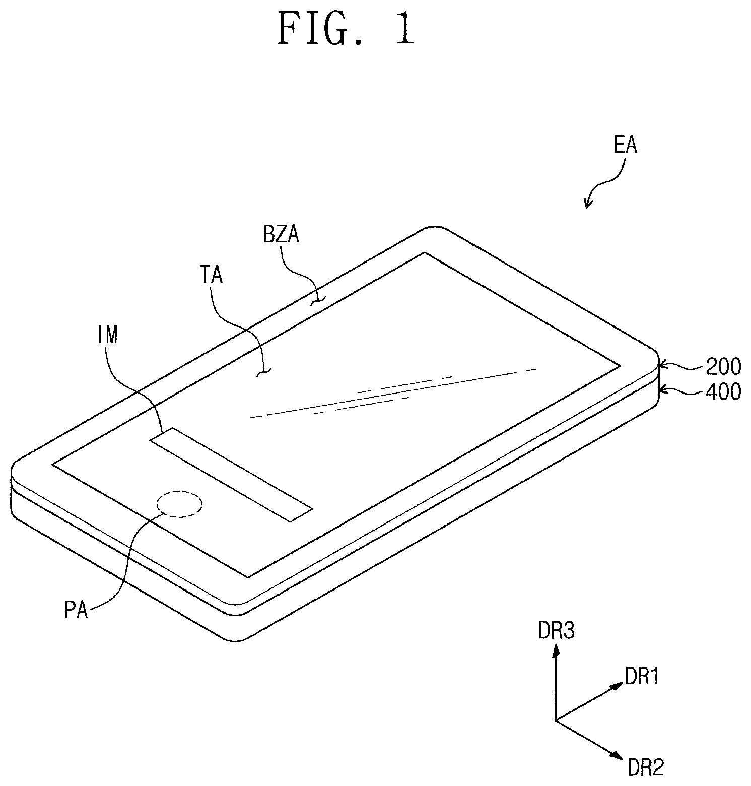 Patent US12310170 Figure 1 – Electronic panel and method of manufacturing the same