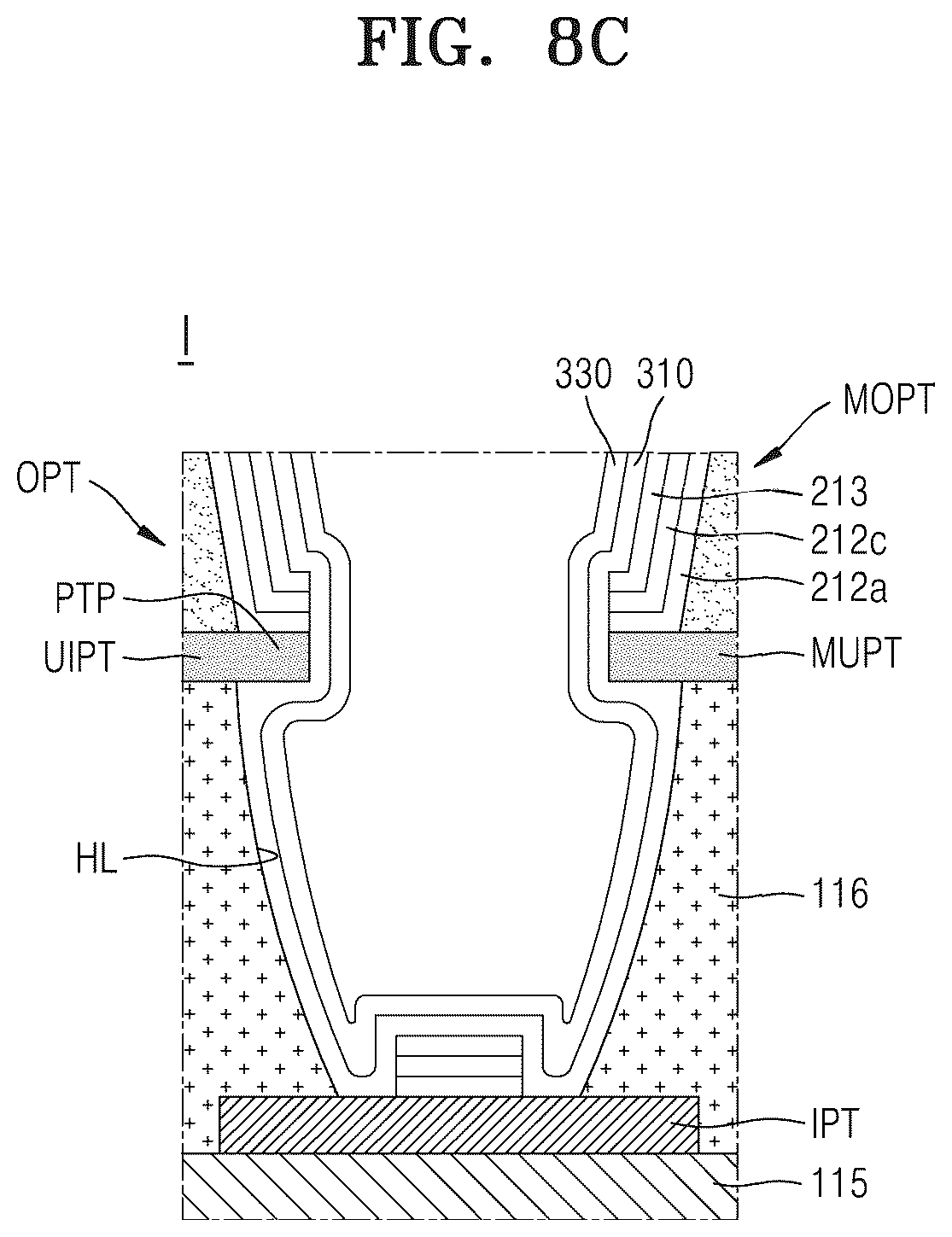 Patent US12310175 Figure 13 – Display panel and display device having center and adjacent corner areas spaced apart from each other by a penetration area