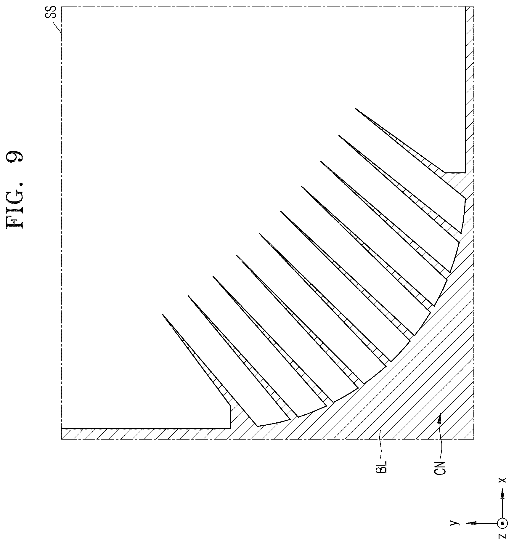 Patent US12310175 Figure 14 – Display panel and display device having center and adjacent corner areas spaced apart from each other by a penetration area