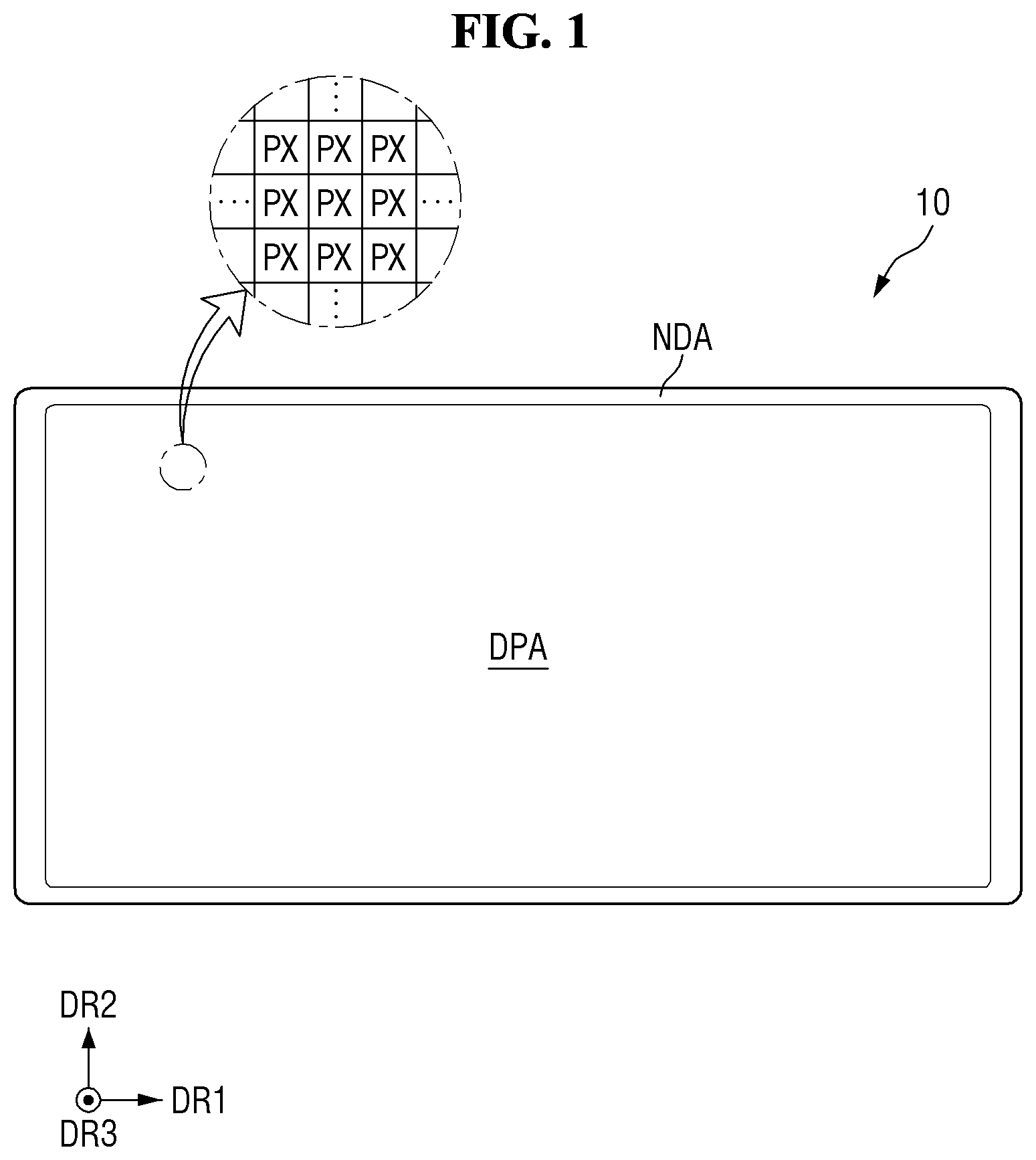 Patent US12310176 Figure 1 – Display device