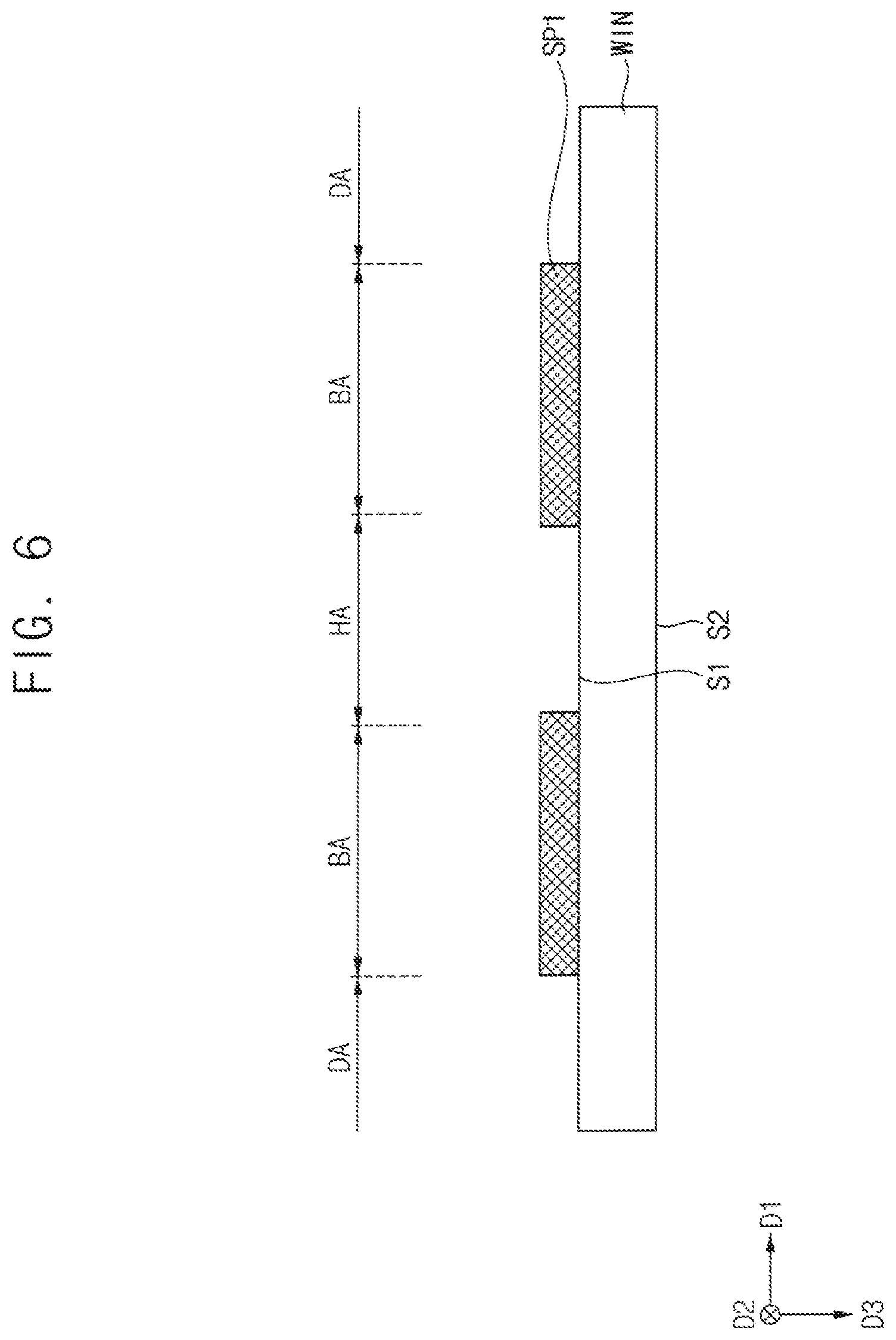 Patent US12310177 Figure 6 – Display device with window having stack of transparent and light-blocking patterns, and method of manufacturing the same