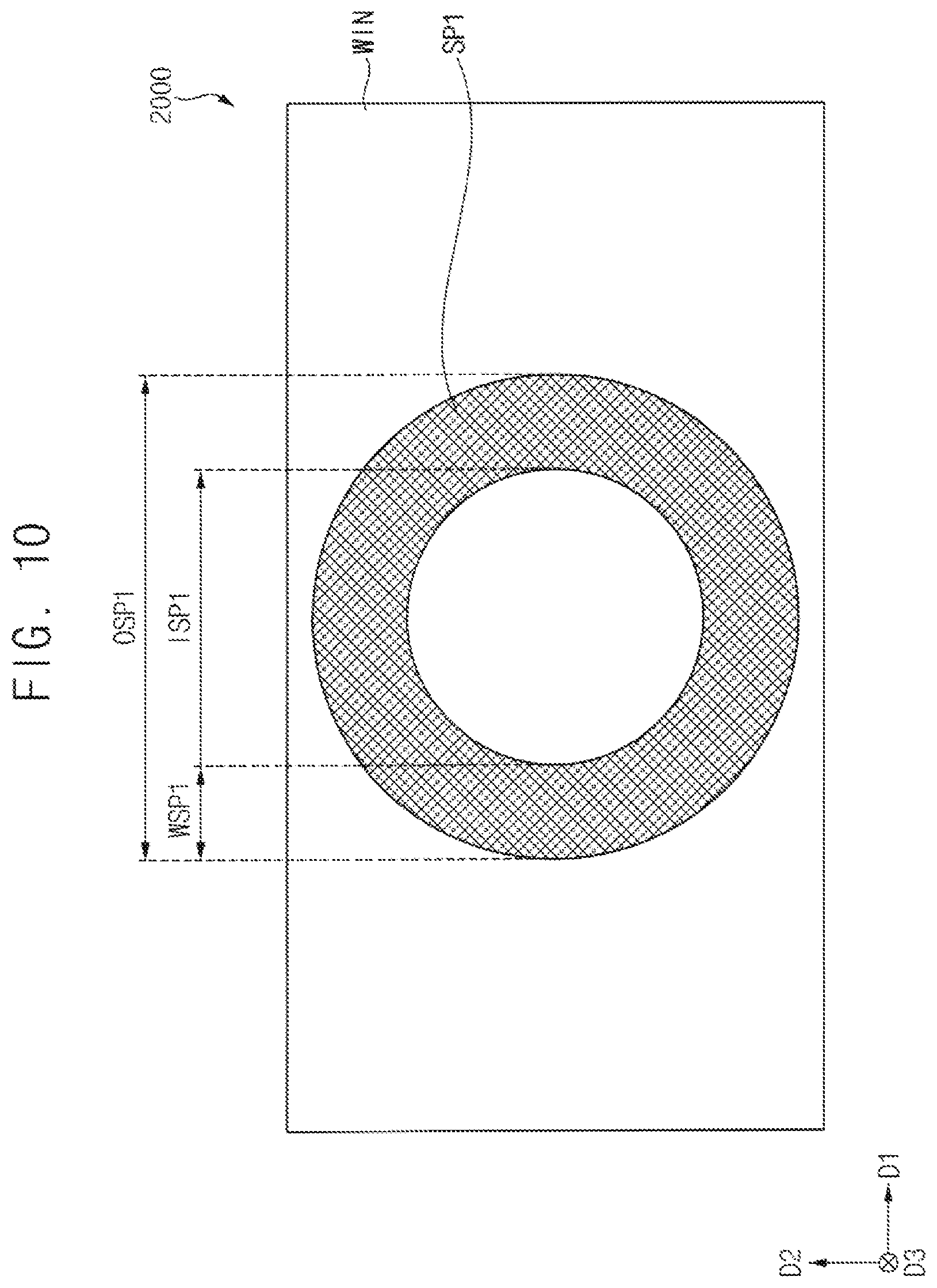 Patent US12310177 Figure 10 – Display device with window having stack of transparent and light-blocking patterns, and method of manufacturing the same
