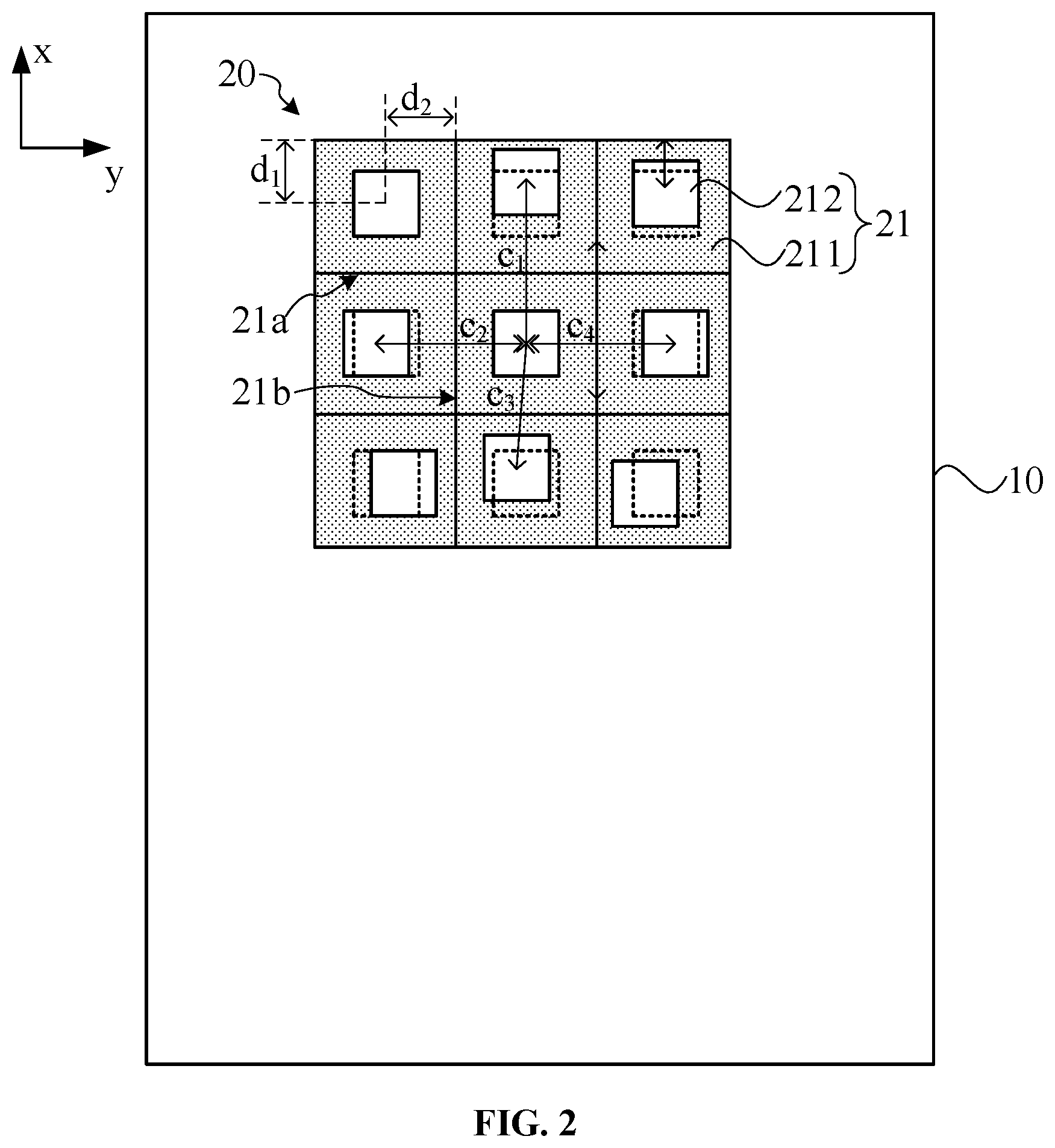 Patent US12310178 Figure 2 – Display panel and display device for voiding fixed grating in light-transmissive regions