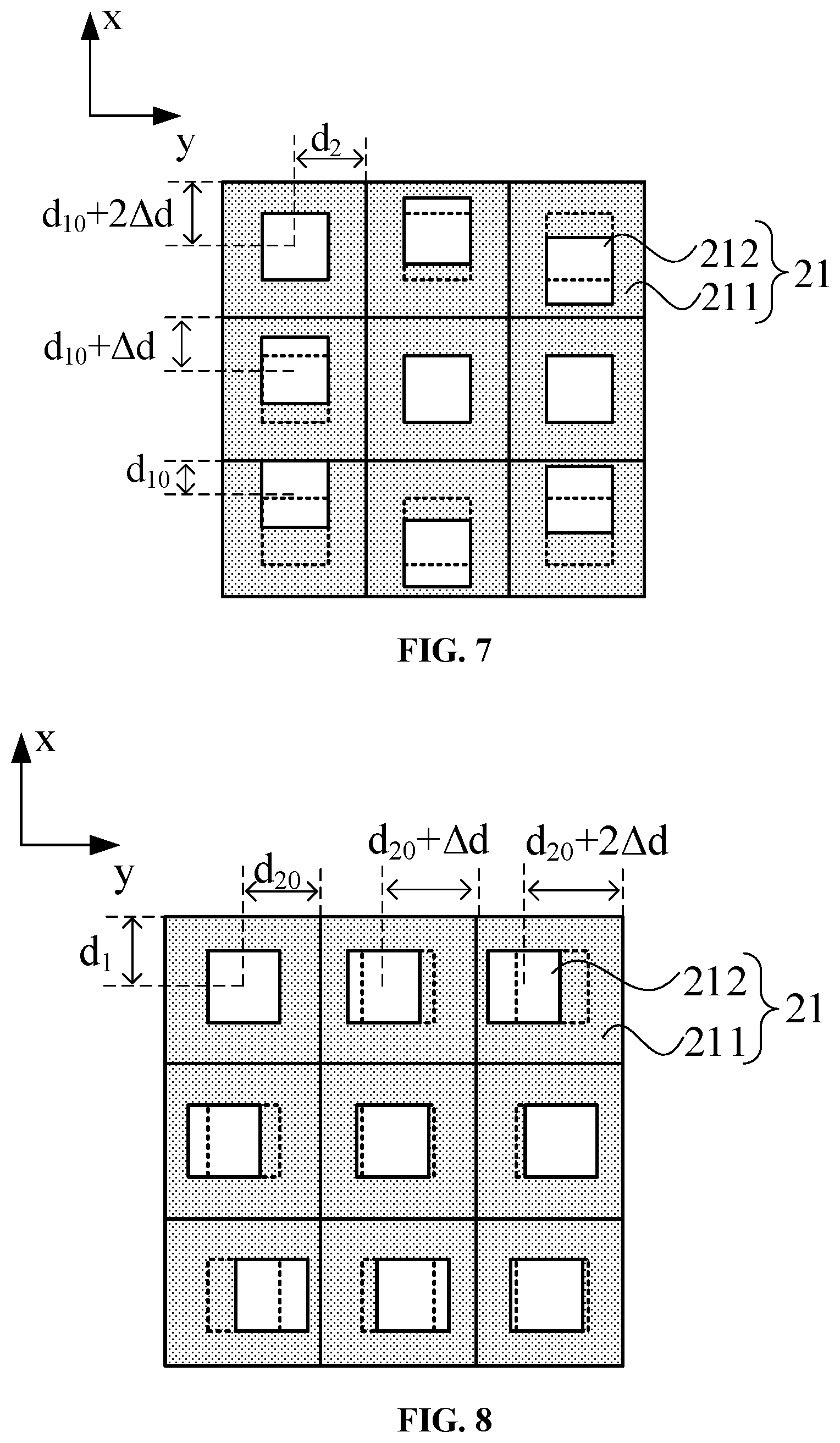Patent US12310178 Figure 7 – Display panel and display device for voiding fixed grating in light-transmissive regions