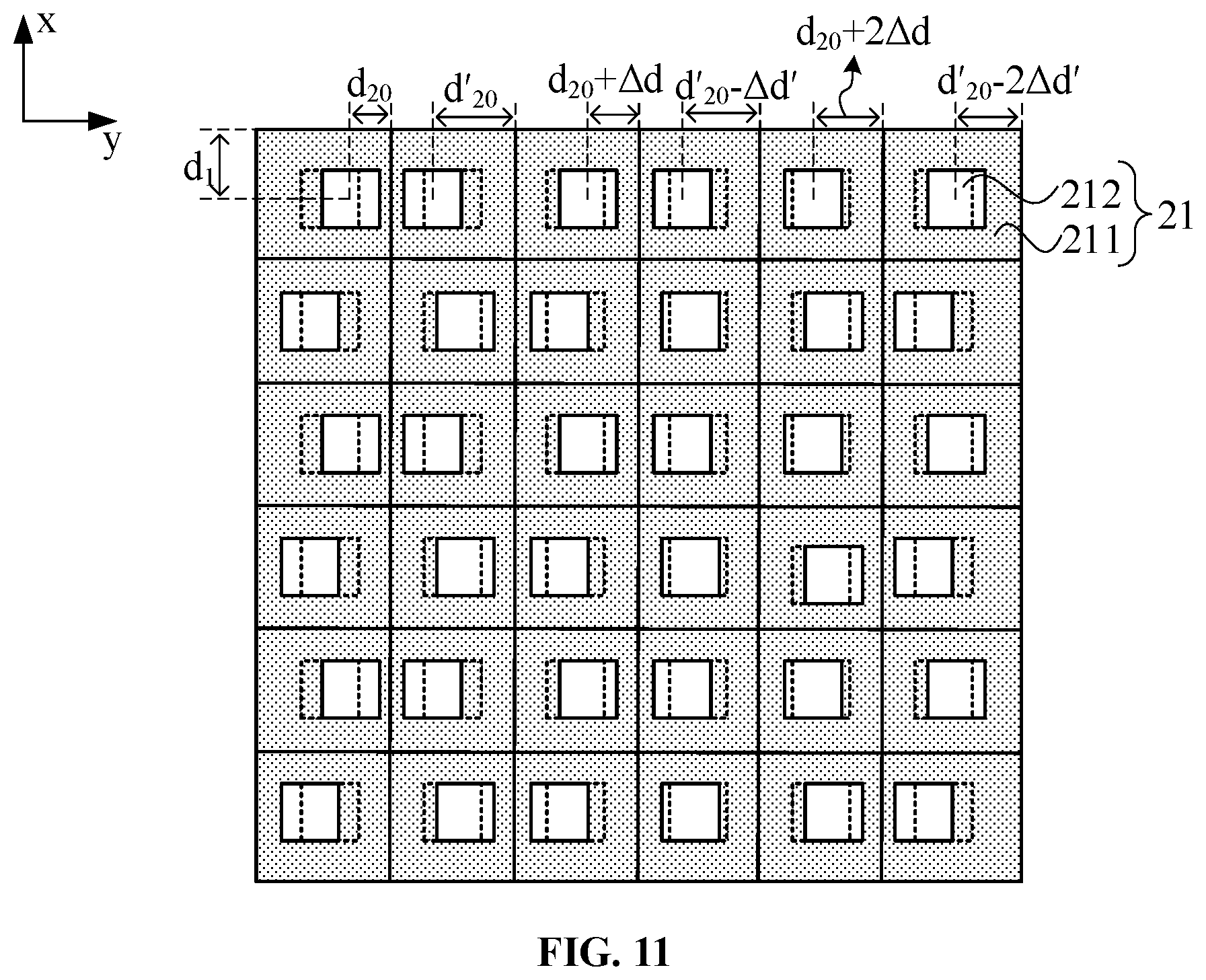 Patent US12310178 Figure 10 – Display panel and display device for voiding fixed grating in light-transmissive regions
