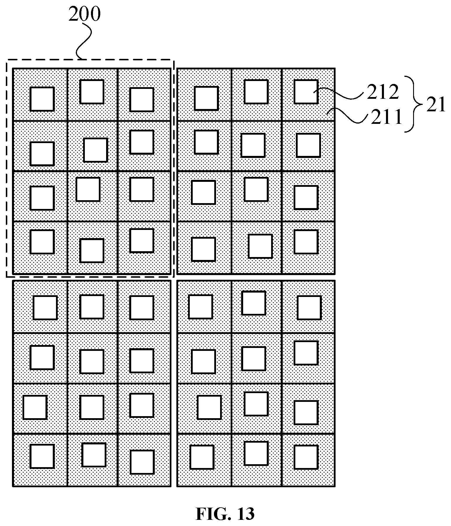 Patent US12310178 Figure 12 – Display panel and display device for voiding fixed grating in light-transmissive regions